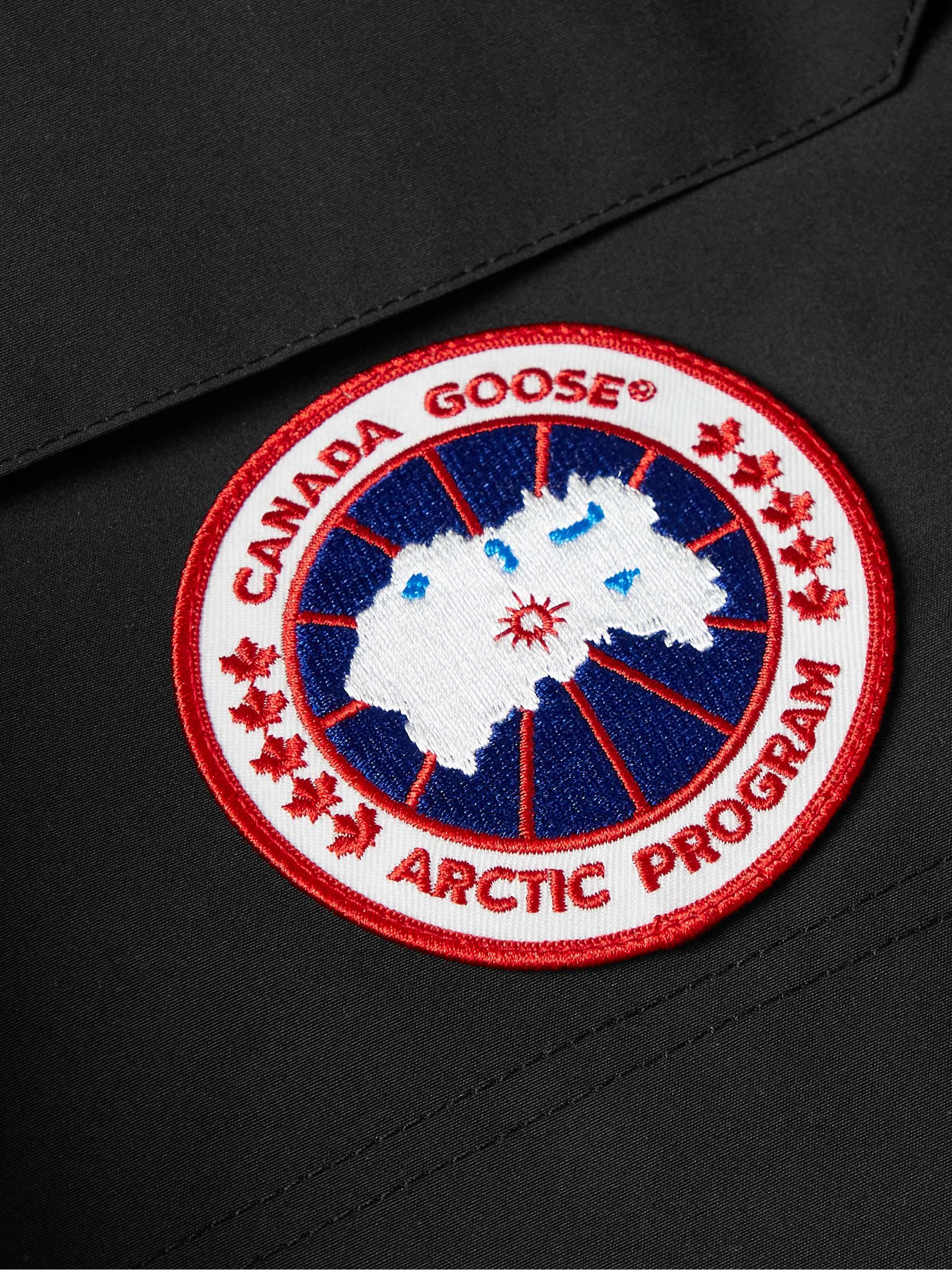 CANADA GOOSE Expedition Logo-Appliquéd Arctic Tech® Hooded Down Jacket