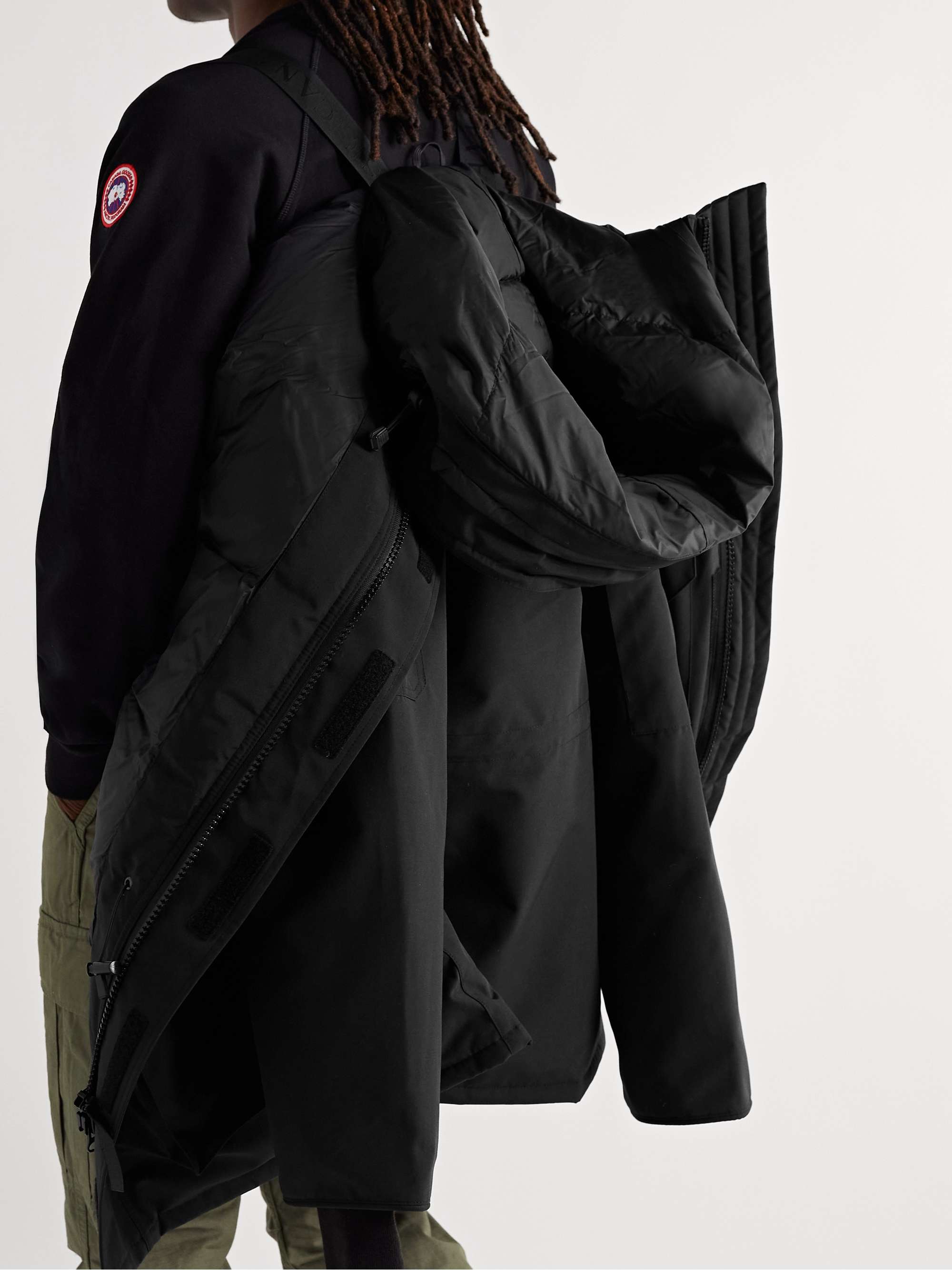 CANADA GOOSE Expedition Logo-Appliquéd Arctic Tech® Hooded Down Jacket