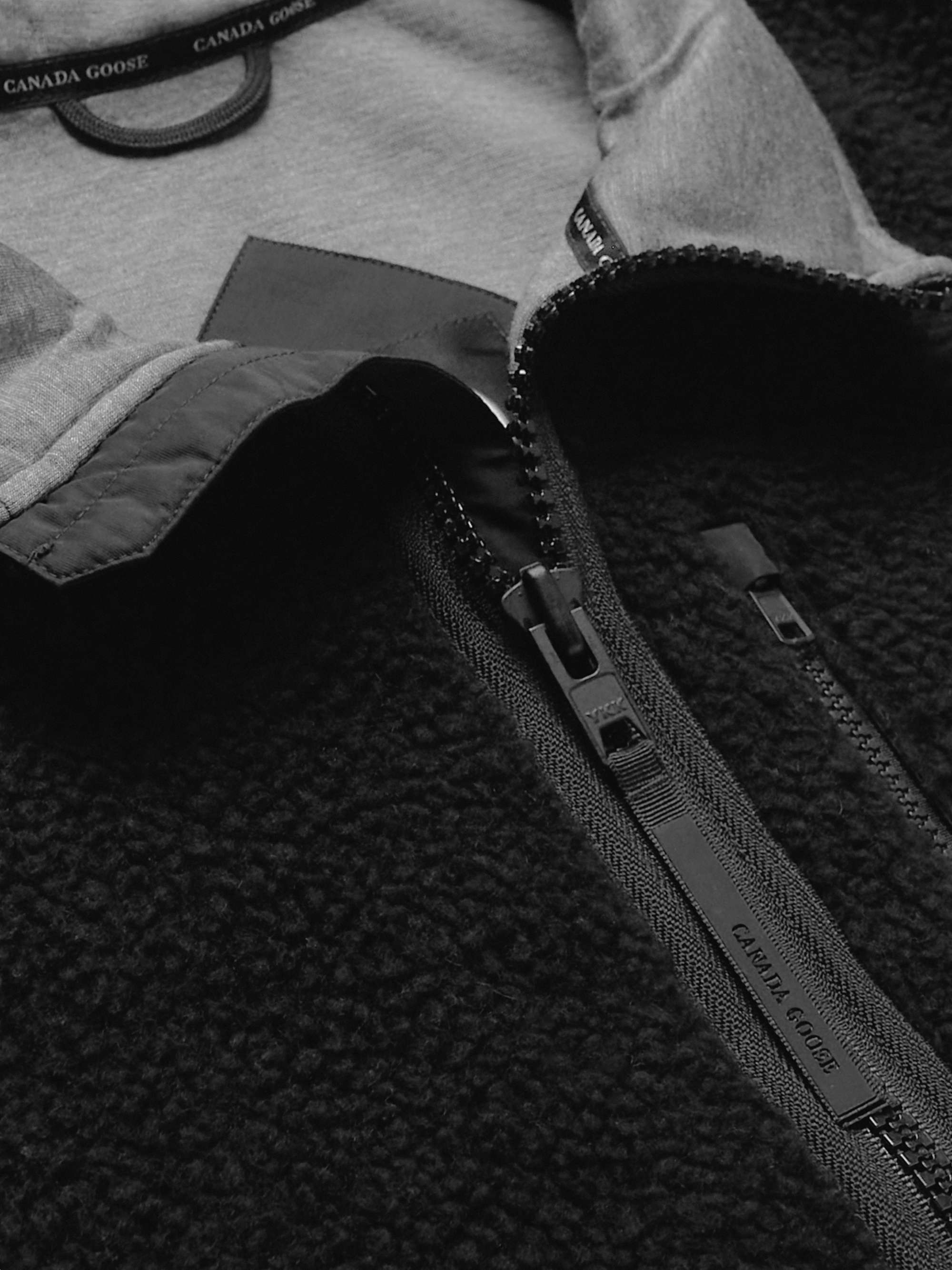 CANADA GOOSE Renfrew CORDURA®-Panelled Recycled Wool-Blend Fleece Half-Zip Sweatshirt