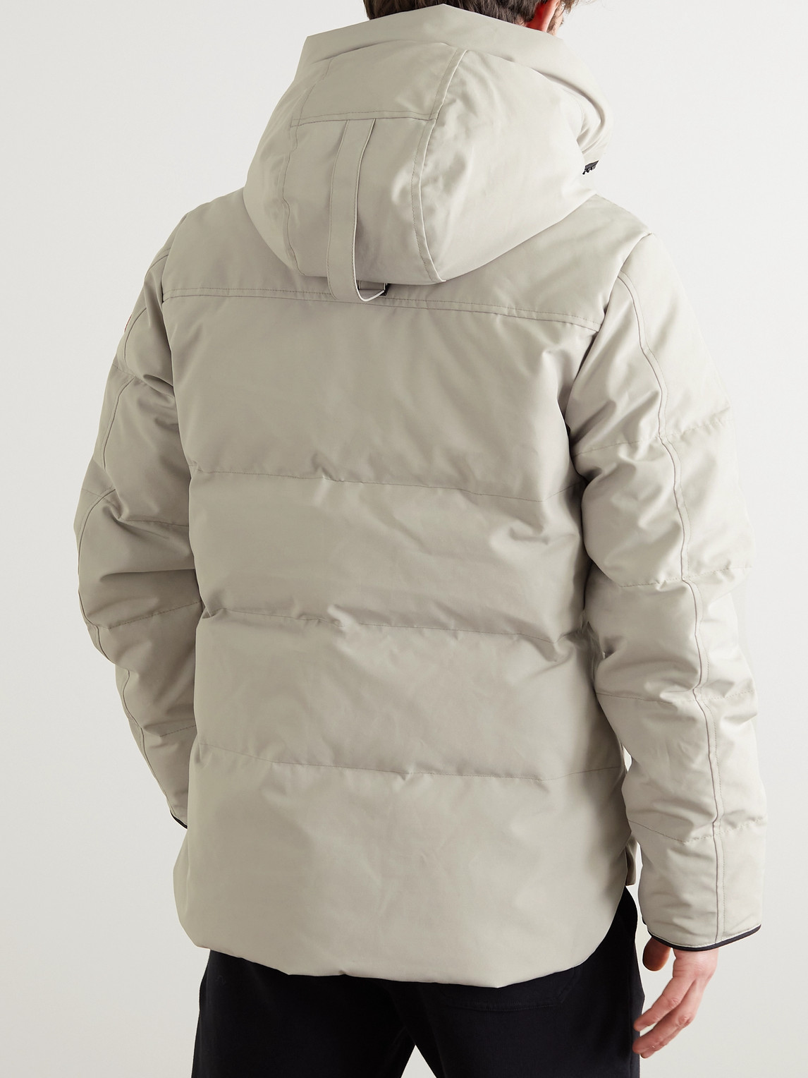 Macmillan Logo-Appliquéd Quilted Shell Hooded Down Parka