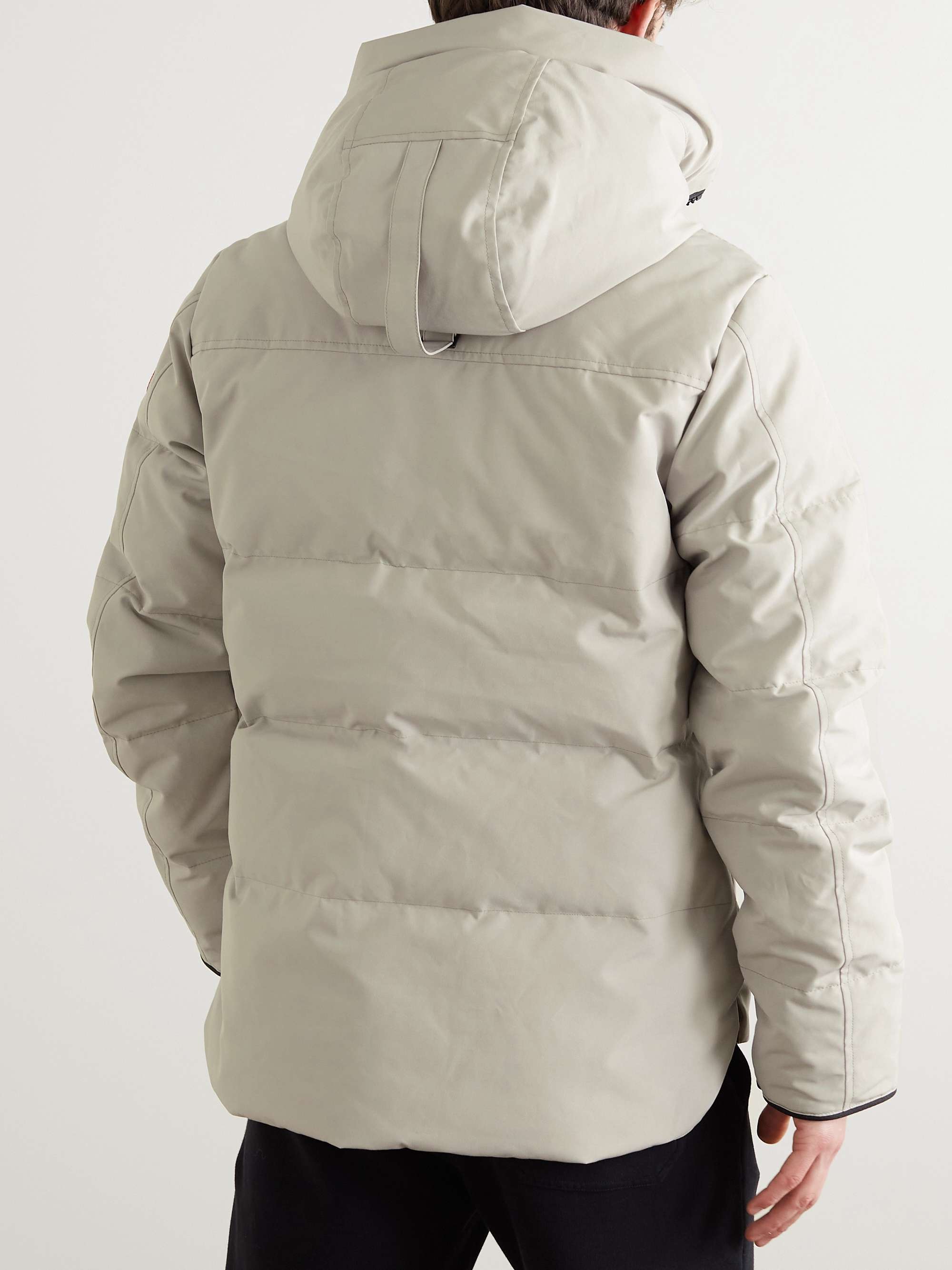 CANADA GOOSE Macmillan Logo-Appliquéd Quilted Shell Hooded Down Parka