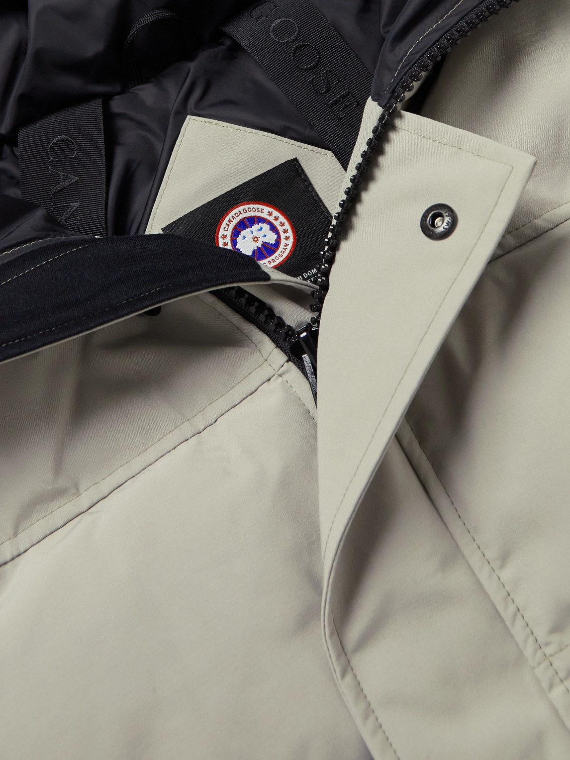 Macmillan Logo-Appliquéd Quilted Shell Hooded Down Parka