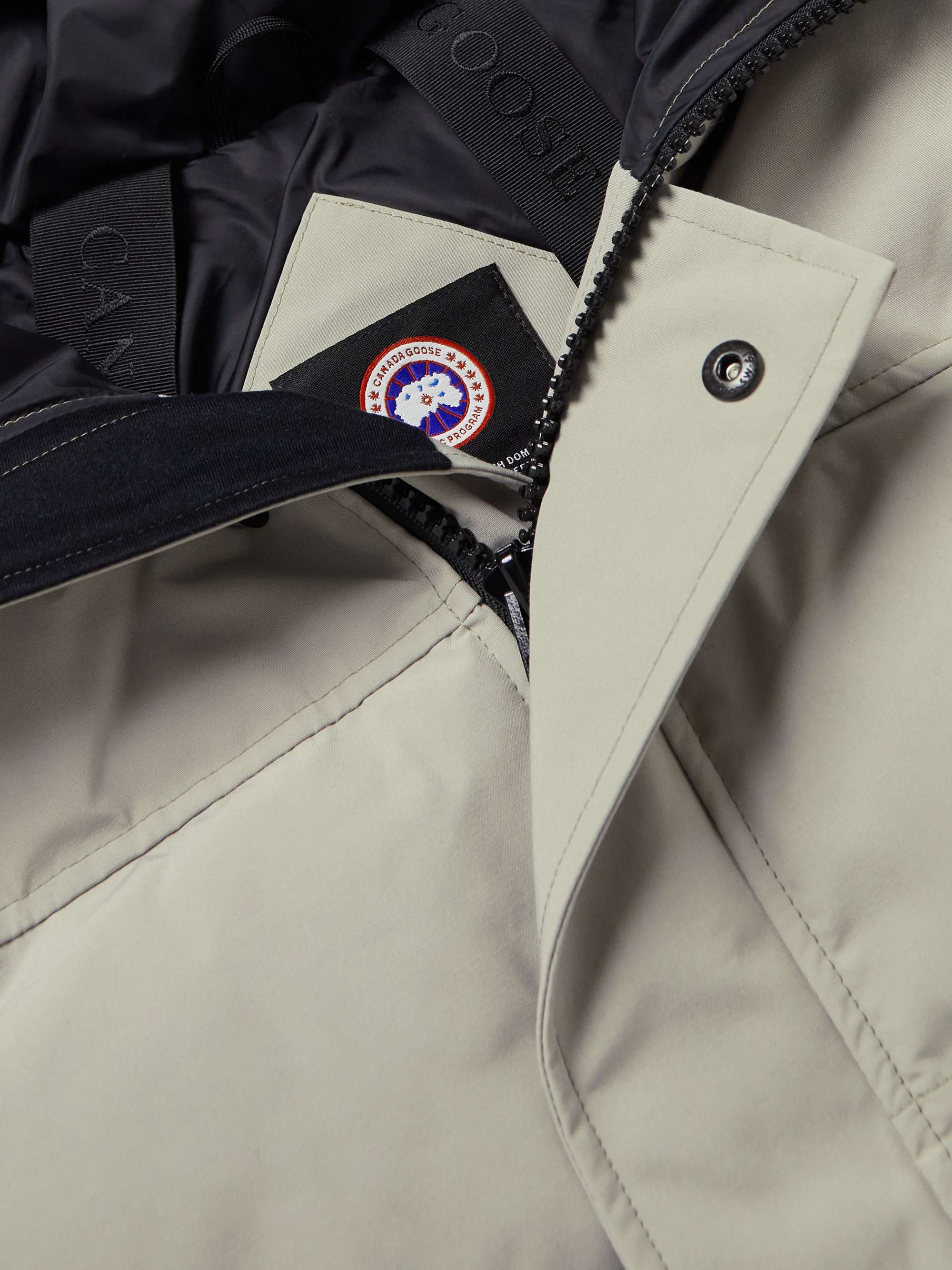 CANADA GOOSE Macmillan Logo-Appliquéd Quilted Shell Hooded Down Parka
