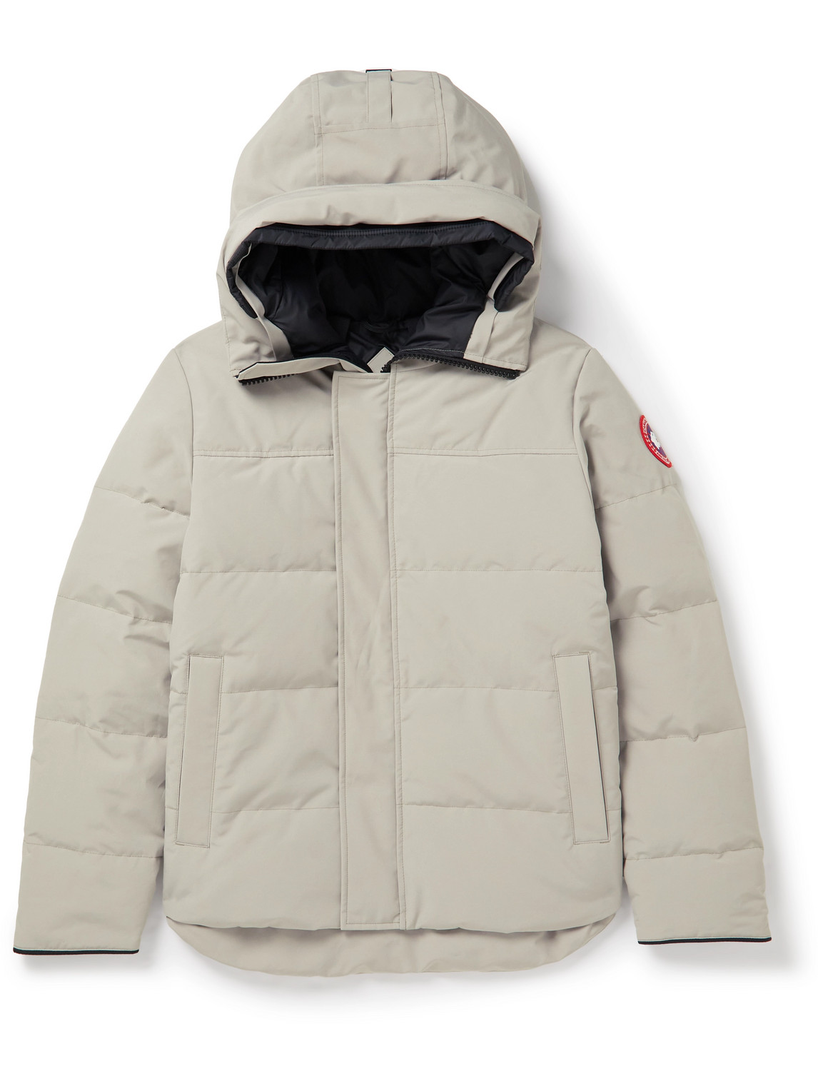 Canada Goose Macmillan Logo-appliquéd Quilted Shell Hooded Down Parka In Neutrals