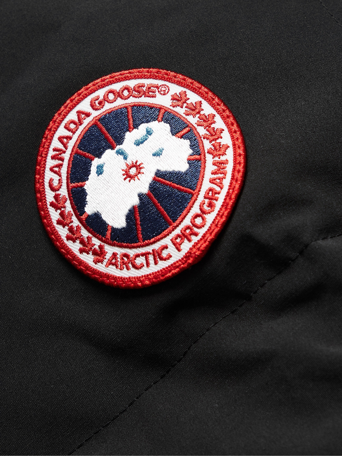 Shop Canada Goose Macmillan Logo-appliquéd Quilted Shell Hooded Down Parka In Black