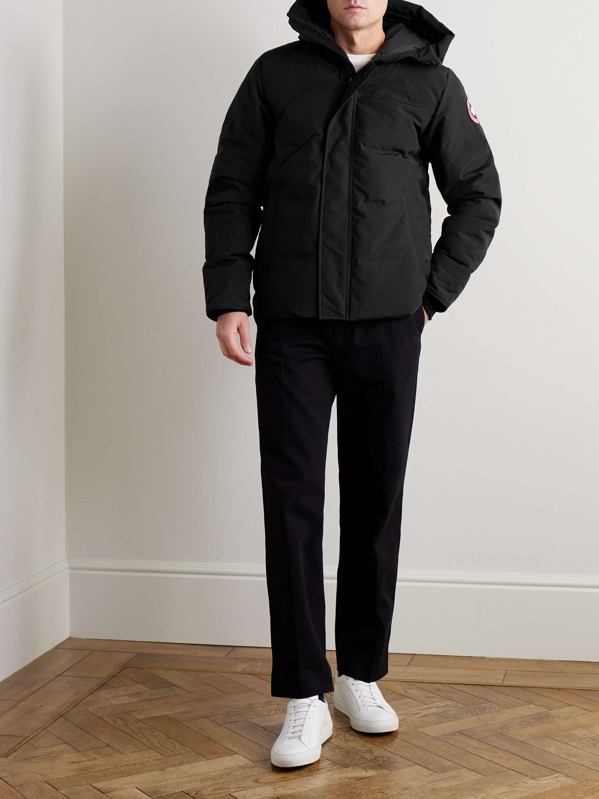 CANADA GOOSE Macmillan Logo-Appliquéd Quilted Shell Hooded Down Parka ...