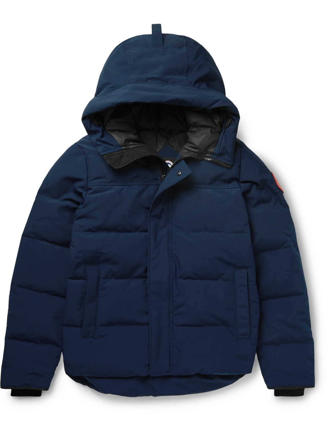 Macmillan Logo-Appliquéd Quilted Shell Hooded Down Parka
