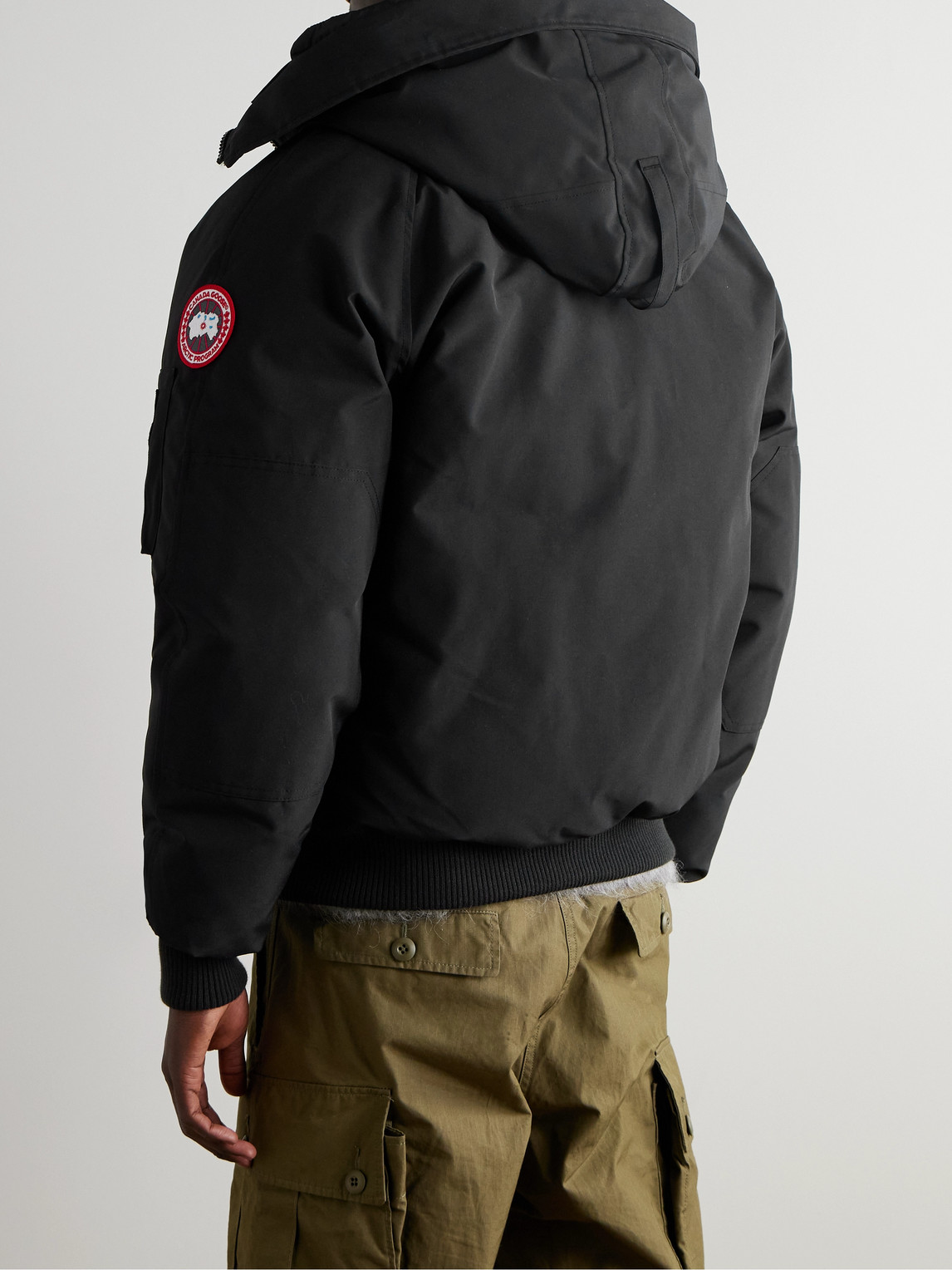 Canada Goose Chilliwack Padded Down Bomber Jacket In Black
