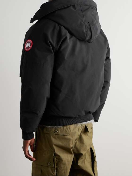 Thermal Tech Back Hooded Unisex Long Goose Down Coat