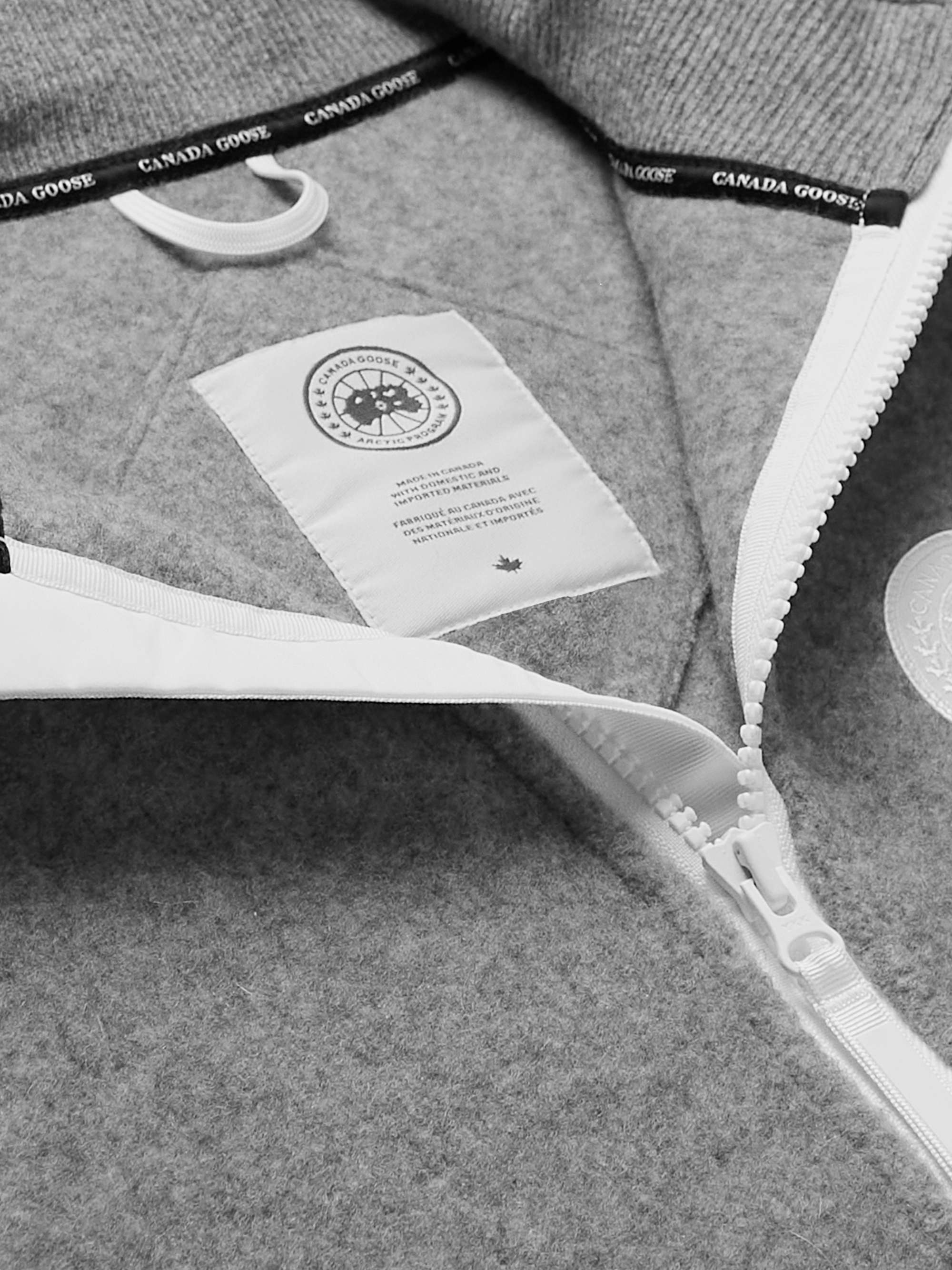 CANADA GOOSE Mersey Logo-Appliquéd Recycled Wool-Blend Fleece Gilet