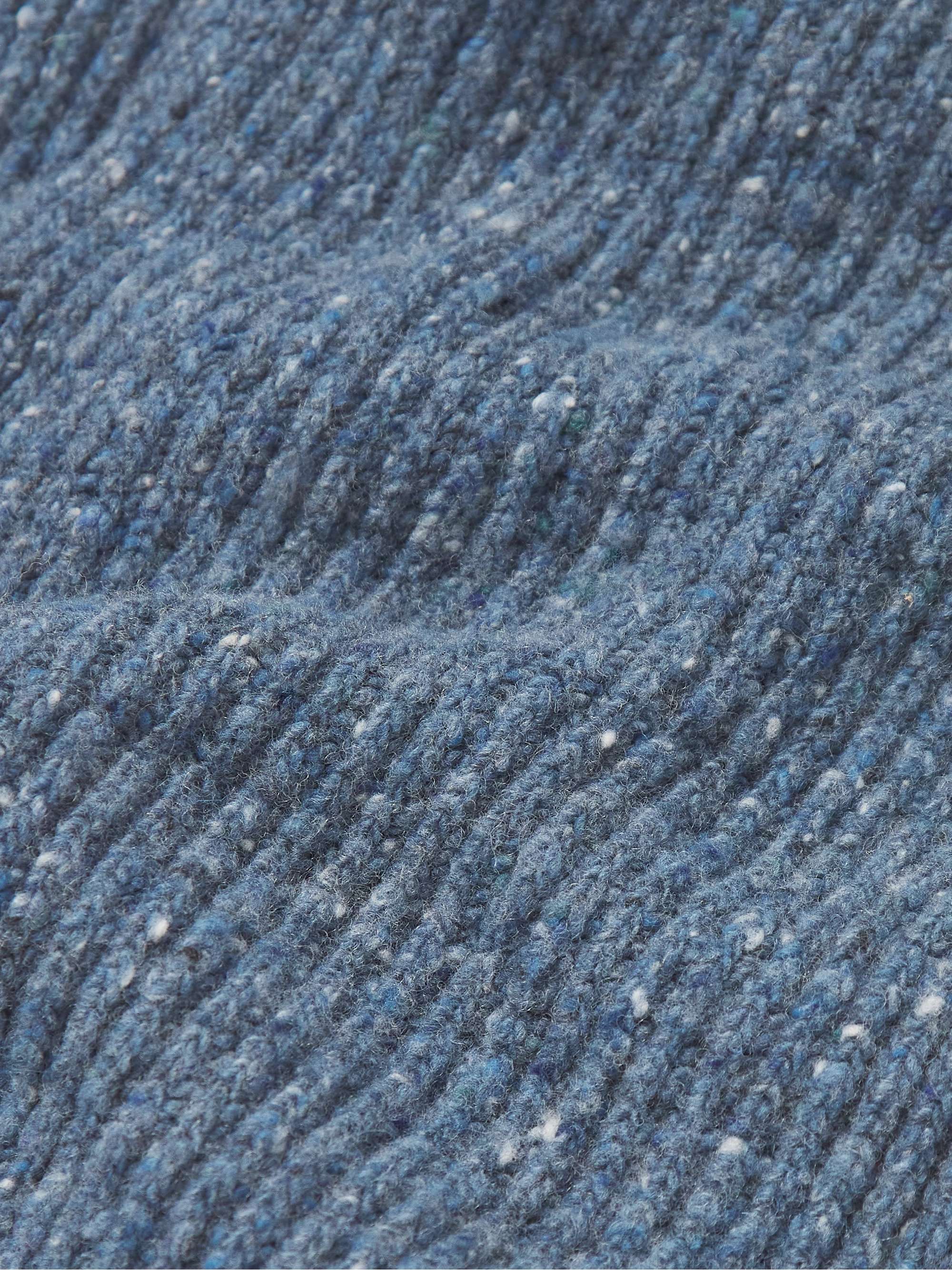 MR P. Ribbed Donegal Wool Scarf