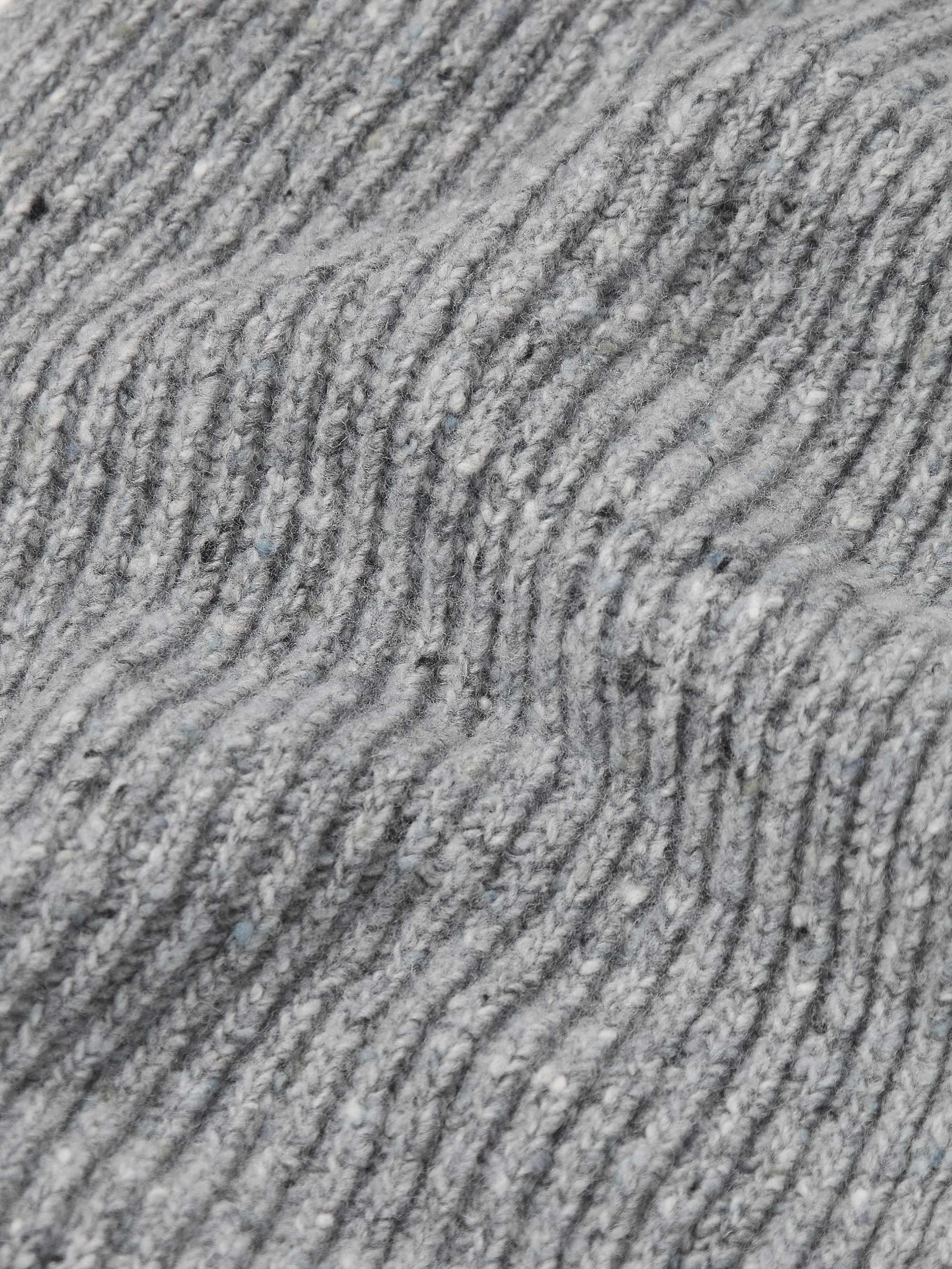 MR P. Ribbed Donegal Wool Scarf