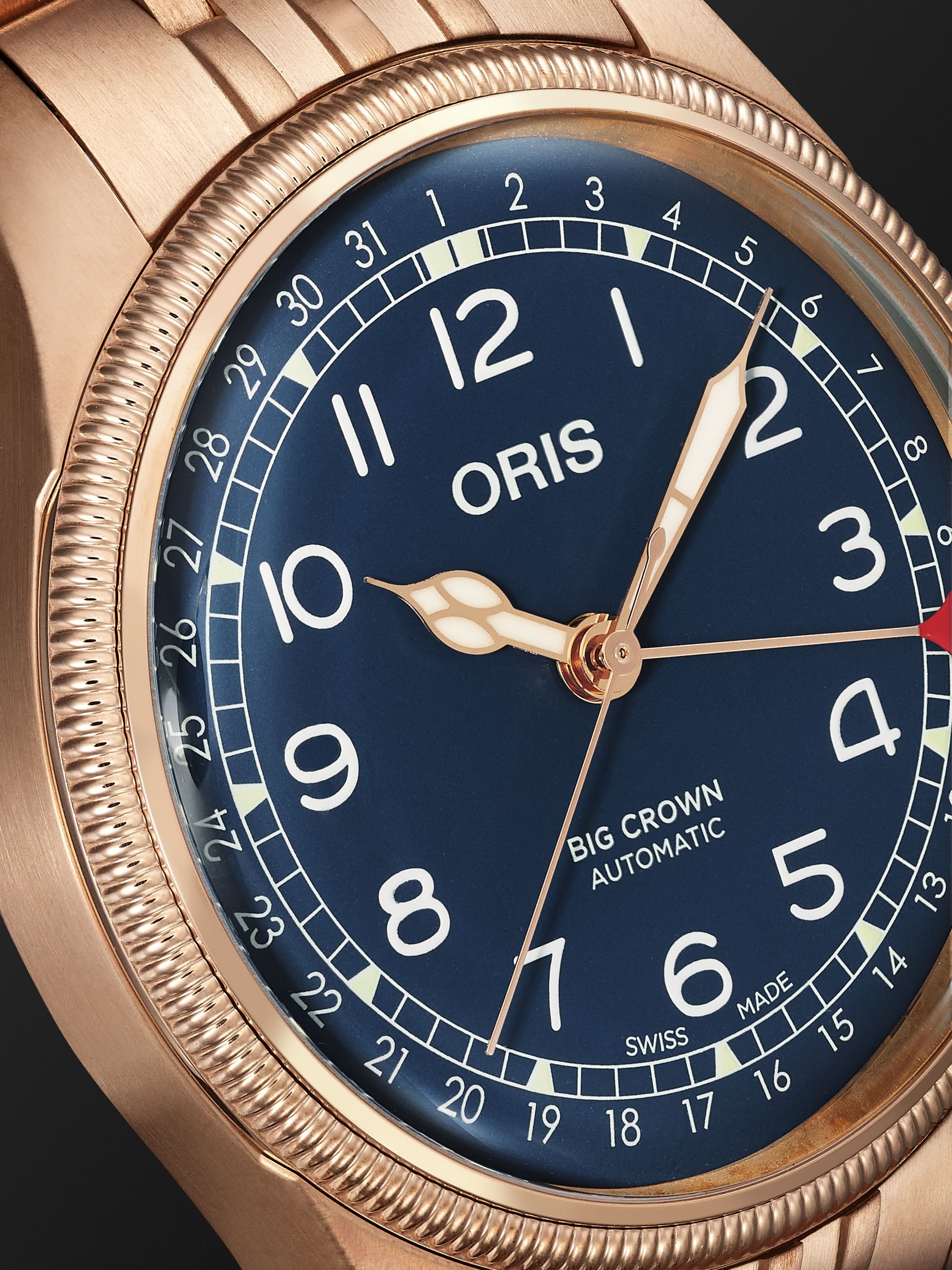ORIS Big Crown Pointer Date Automatic 40mm Bronze Watch, Ref. No. 01 754 7741 3165-07 8 20 01