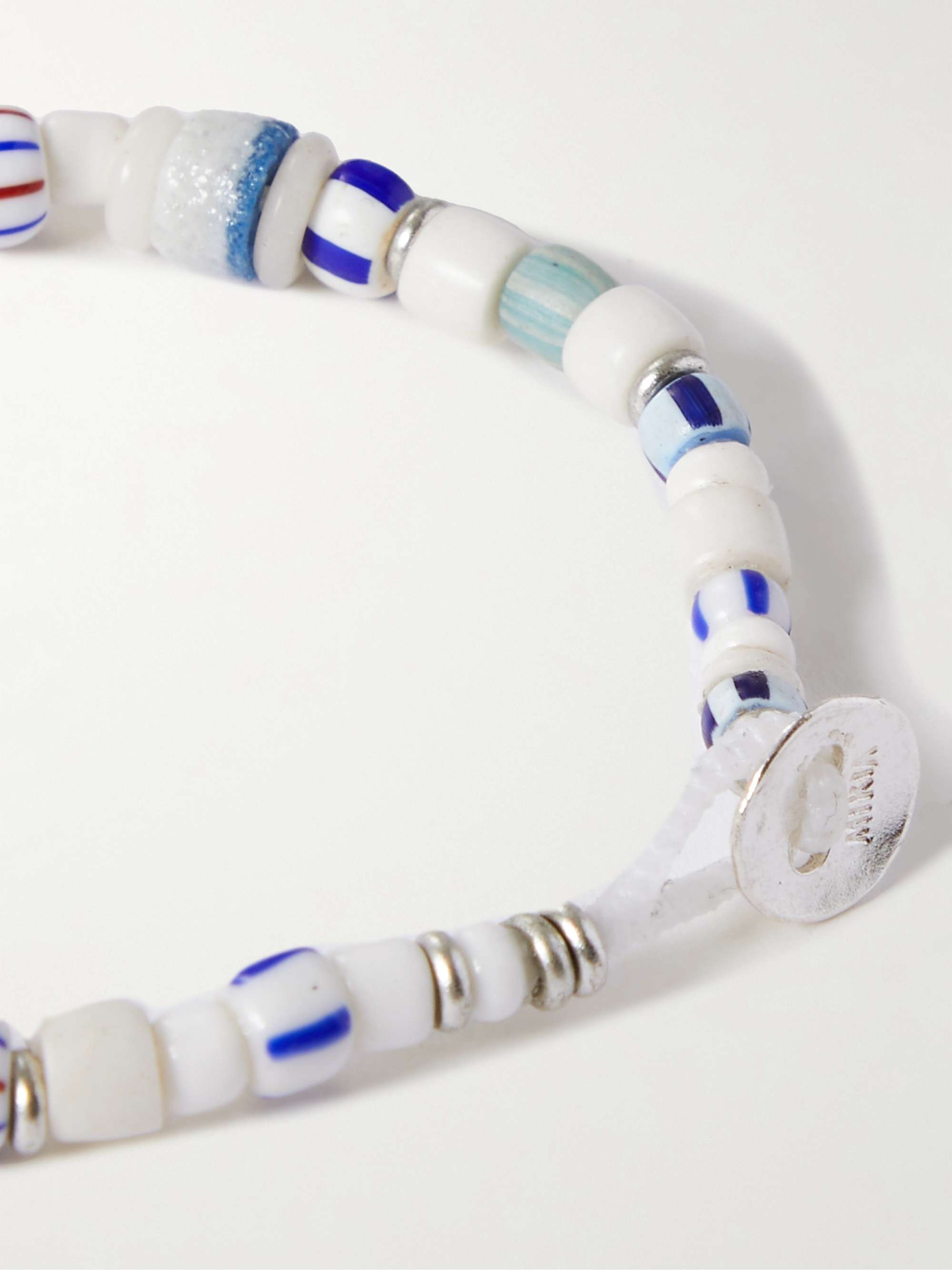 MIKIA Silver-Tone Beaded Bracelet