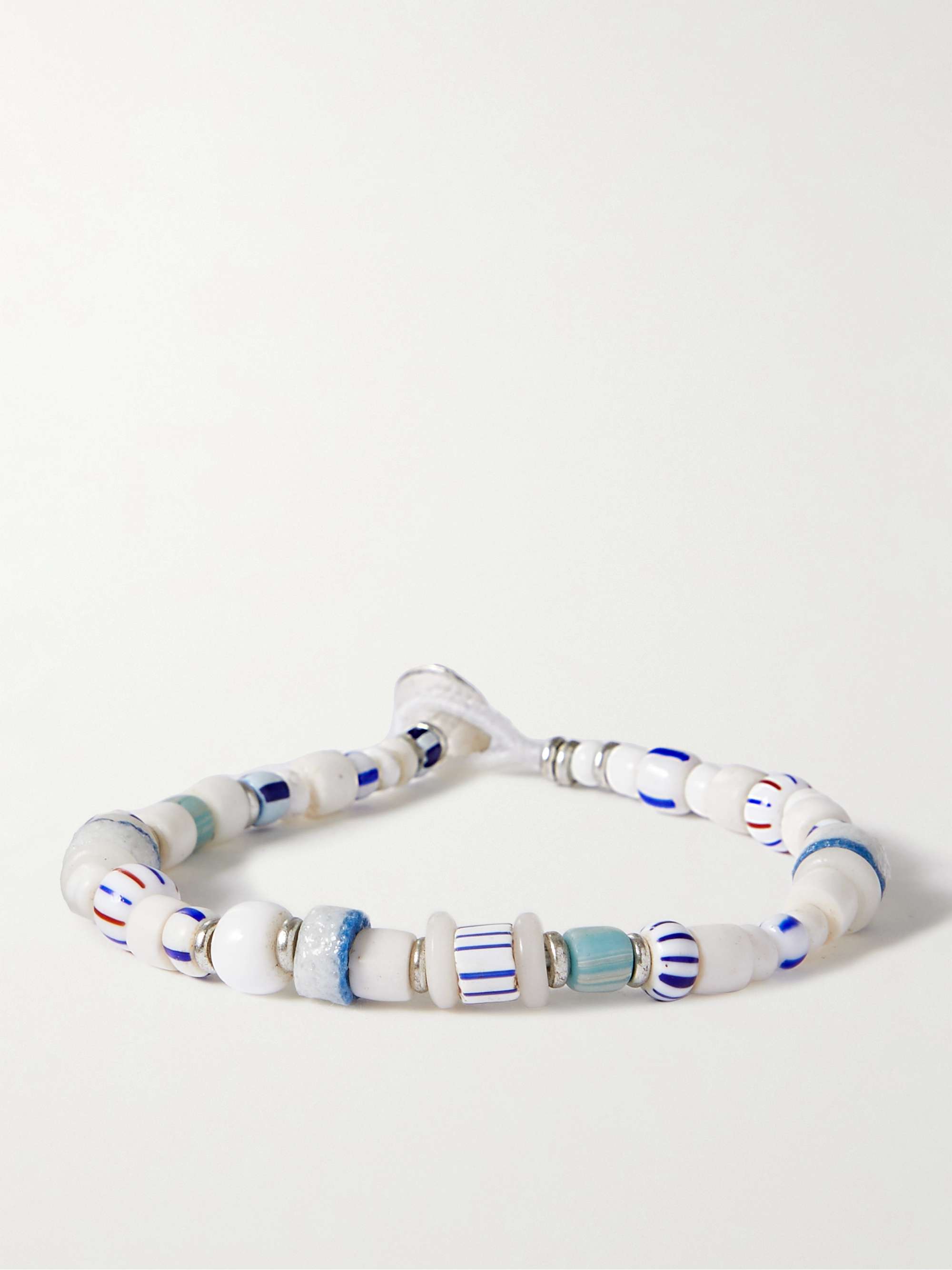 MIKIA Silver-Tone Beaded Bracelet
