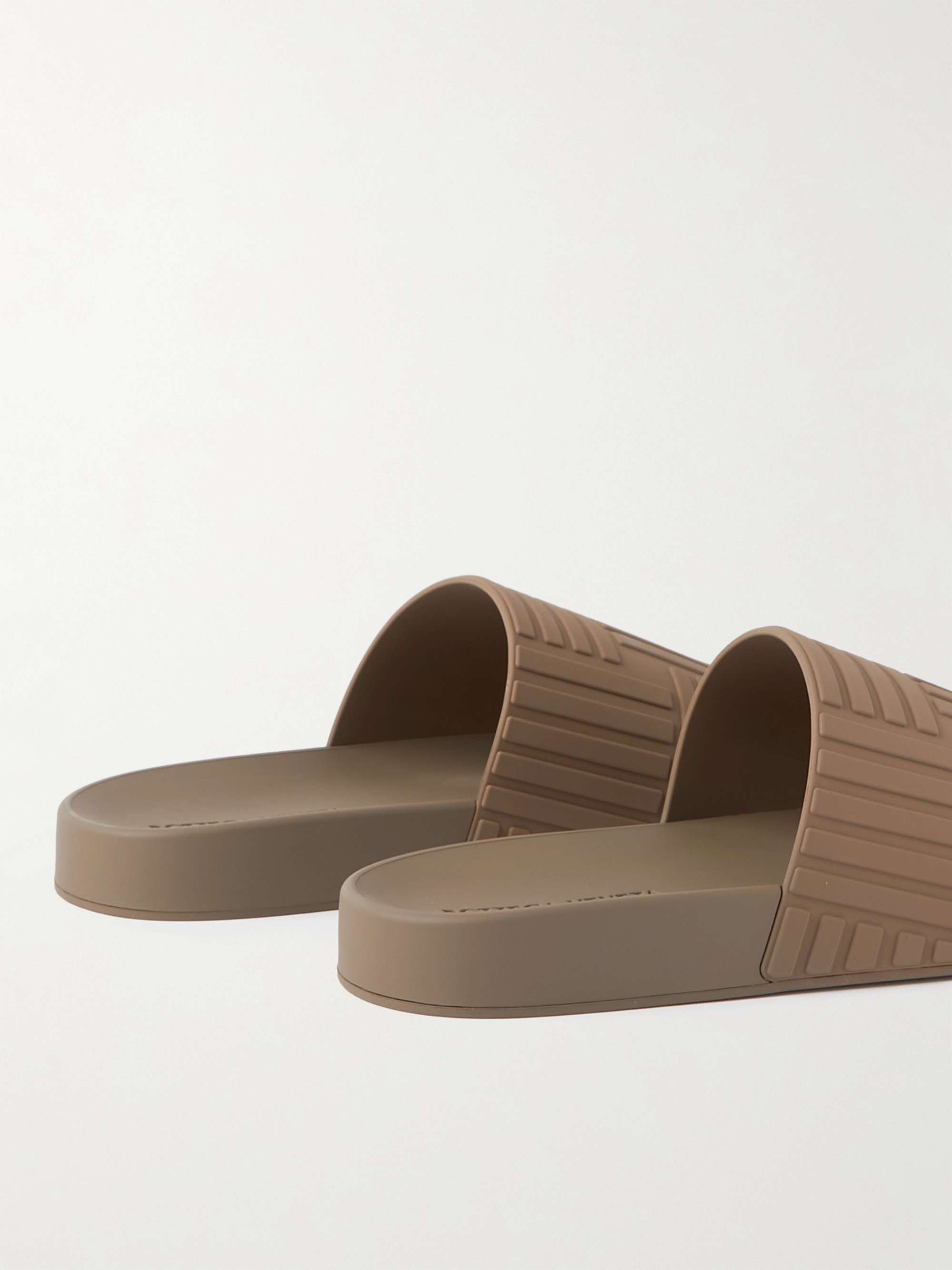 BOTTEGA VENETA Carpet Embossed Rubber Slides