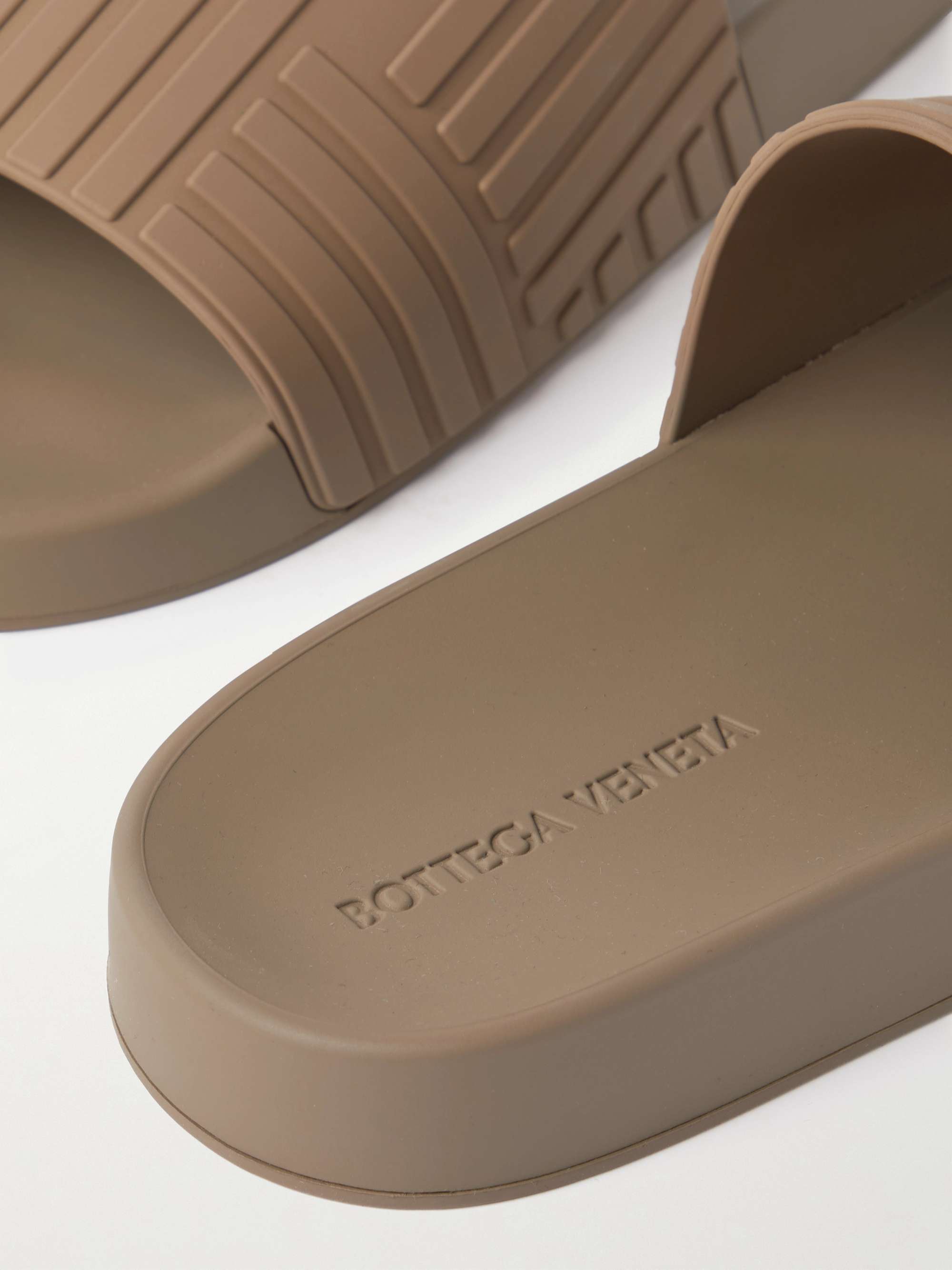 BOTTEGA VENETA Carpet Embossed Rubber Slides
