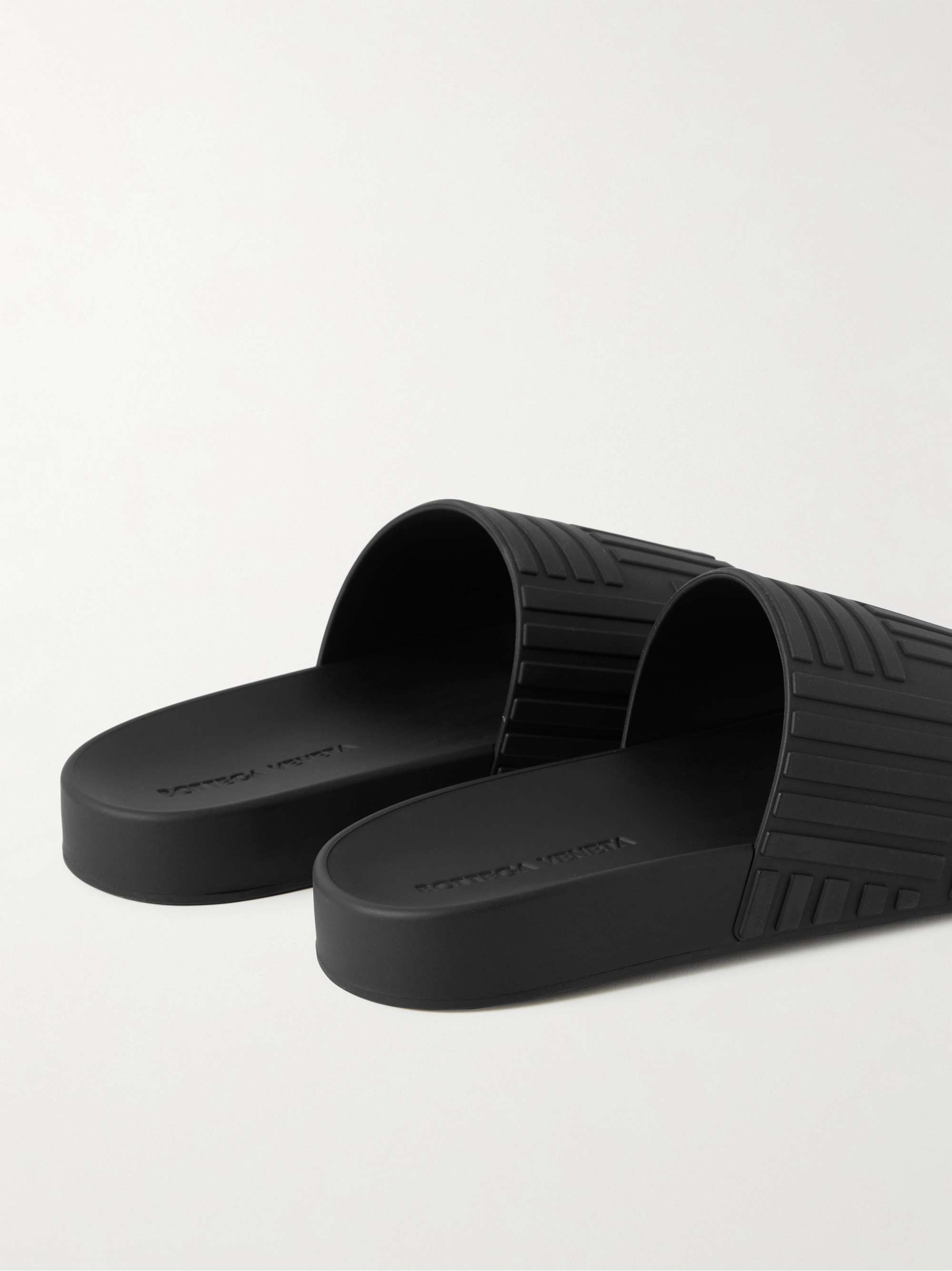 BOTTEGA VENETA Carpet Embossed Rubber Slides