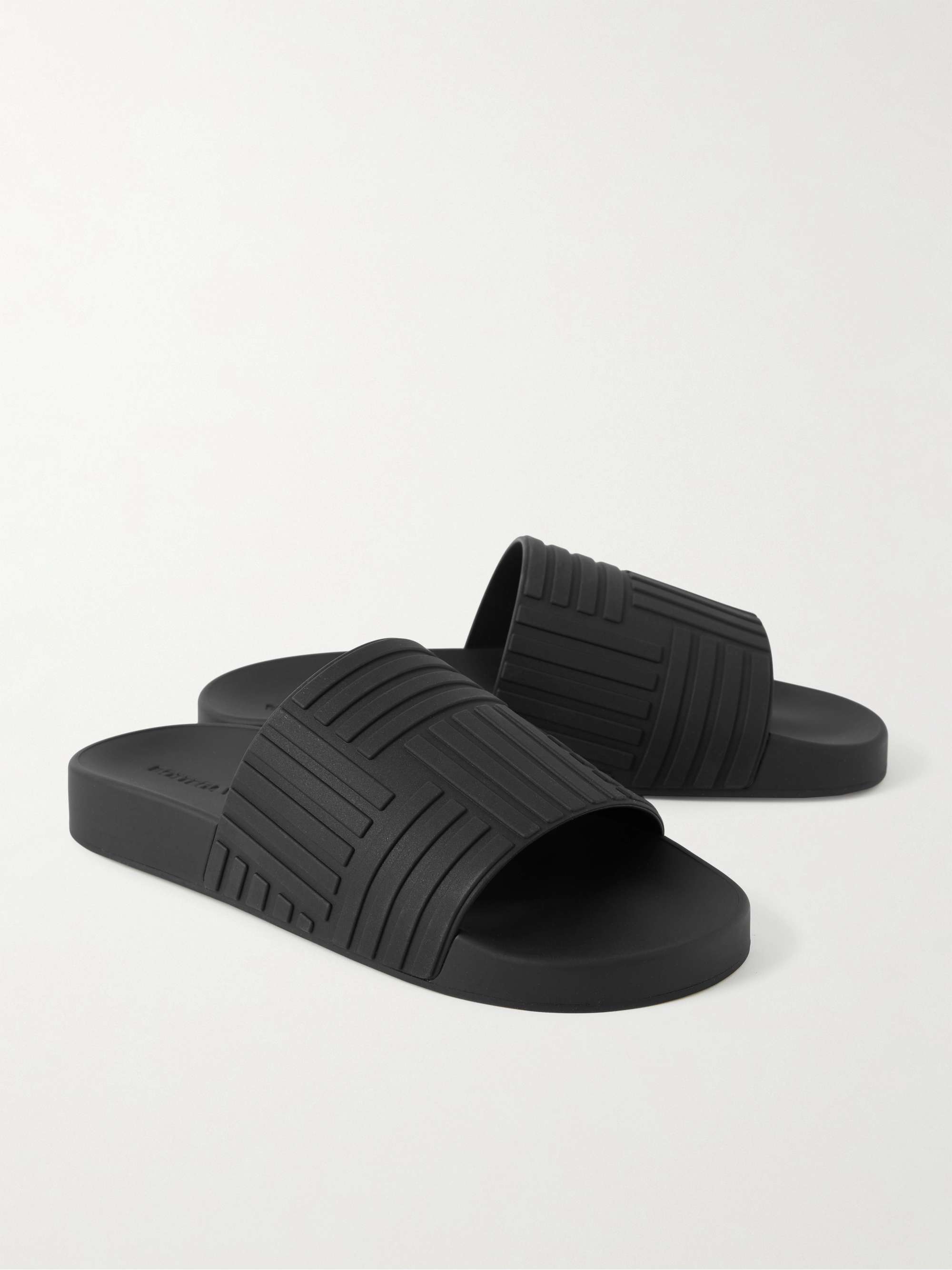 BOTTEGA VENETA Carpet Embossed Rubber Slides