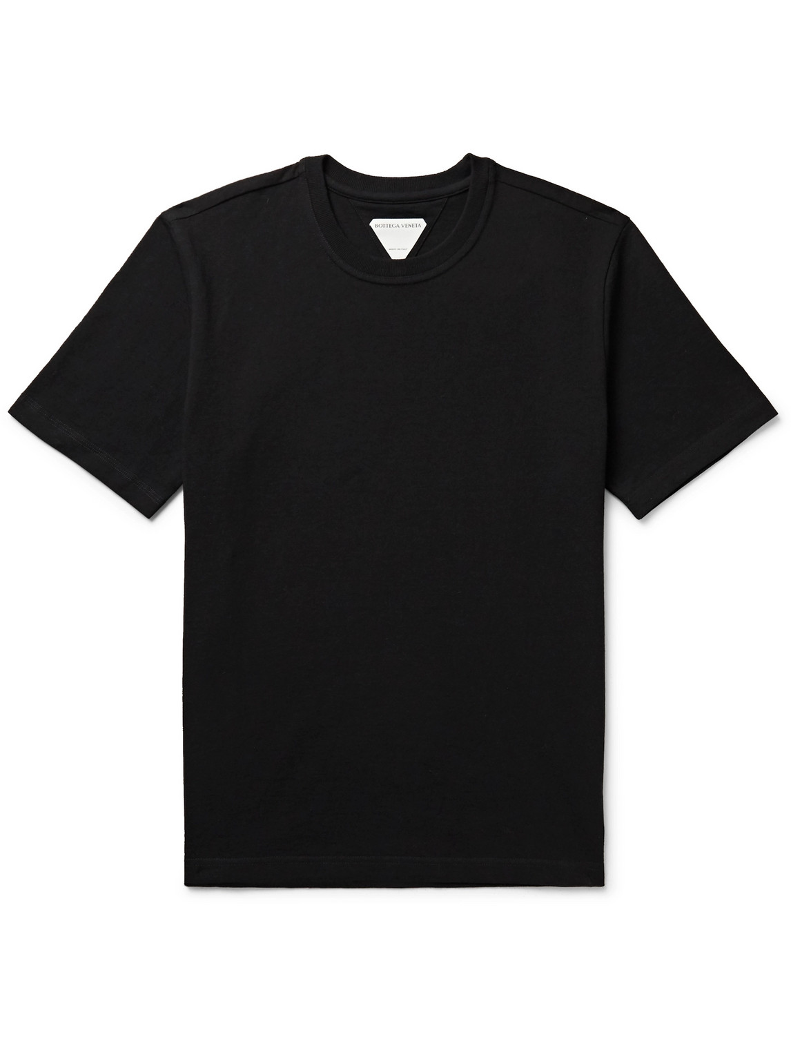 Shop Bottega Veneta Cotton-jersey T-shirt In Black