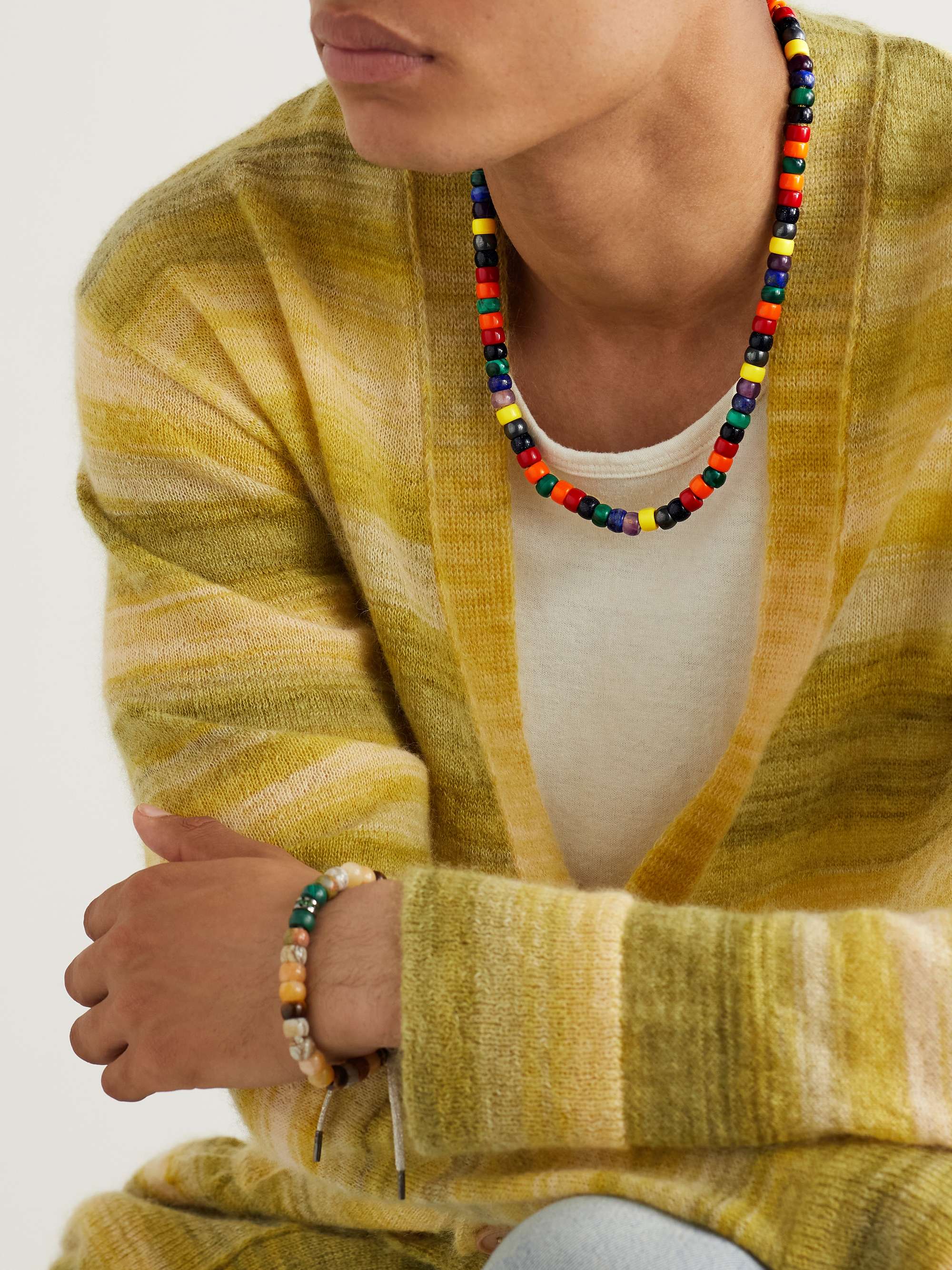 CAROLINA BUCCI Formentera Forte Beads Gold Multi-Stone Necklace