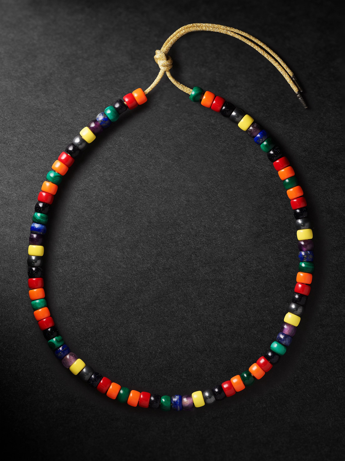 Carolina Bucci Forte Beads Gold Multi-stone Necklace