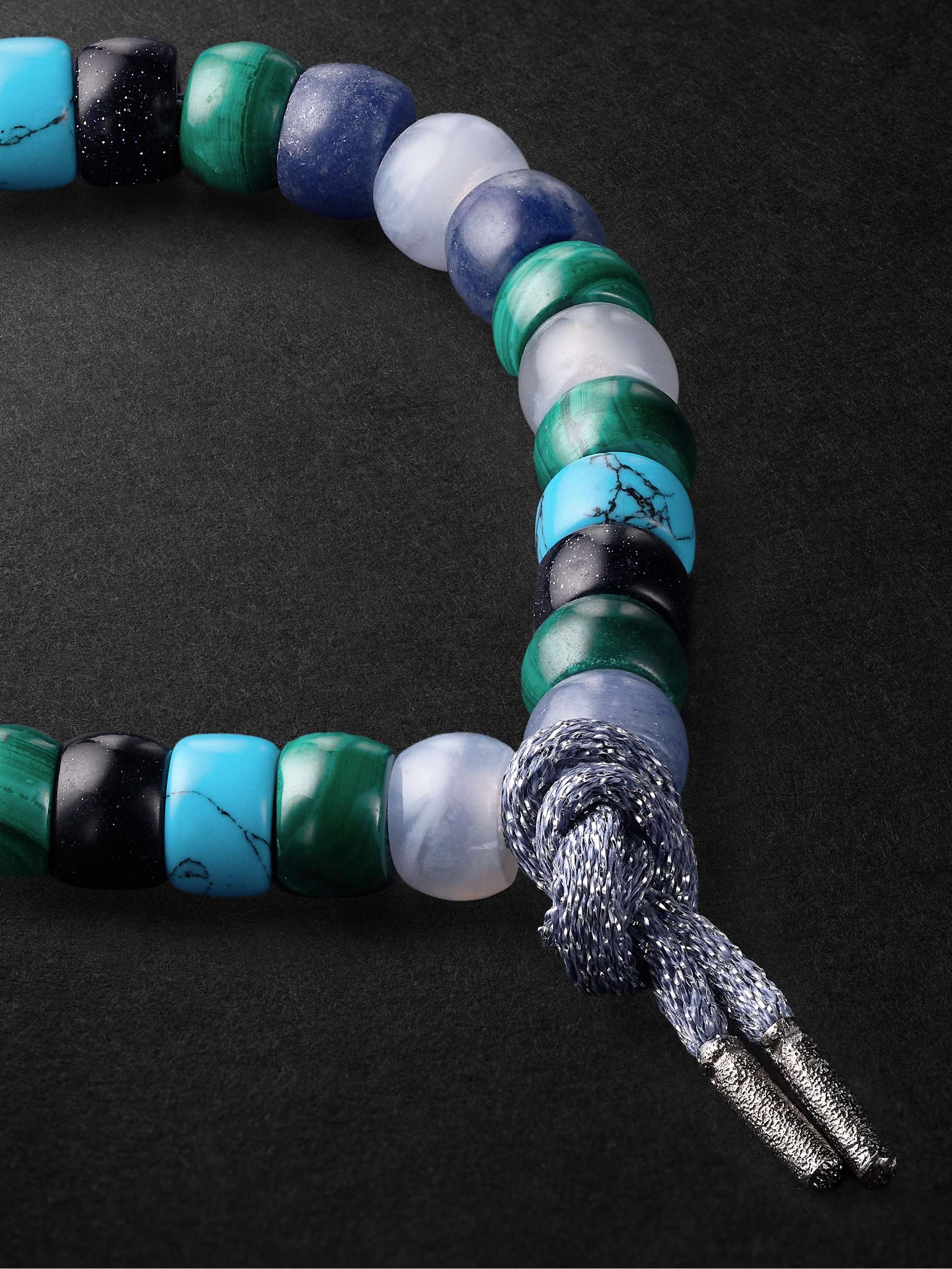 CAROLINA BUCCI Portofino Forte Beads White Gold Multi-Stone Bracelet