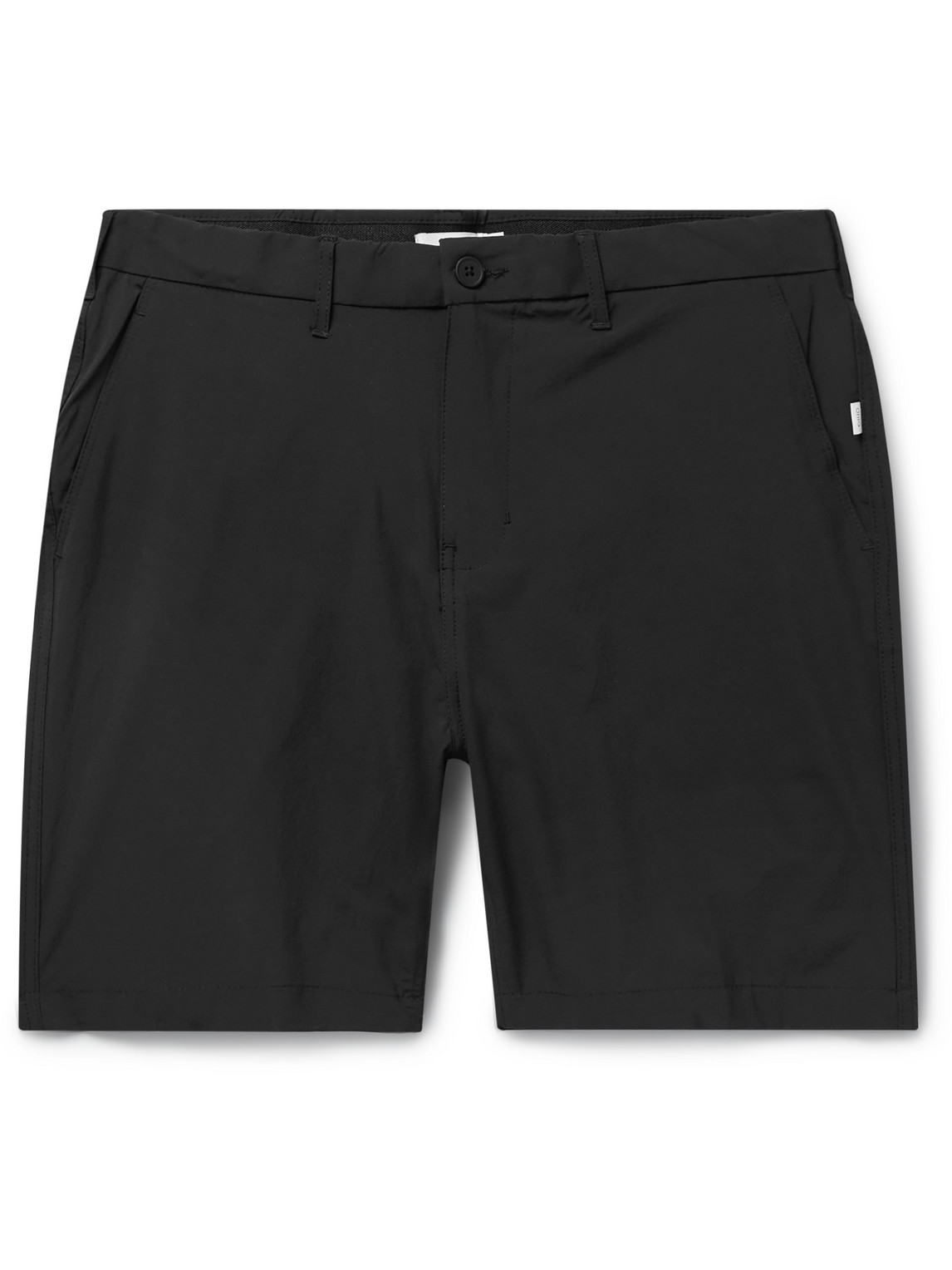 Onia 360 Tech Straight-leg Stretch-nylon Shorts In Black