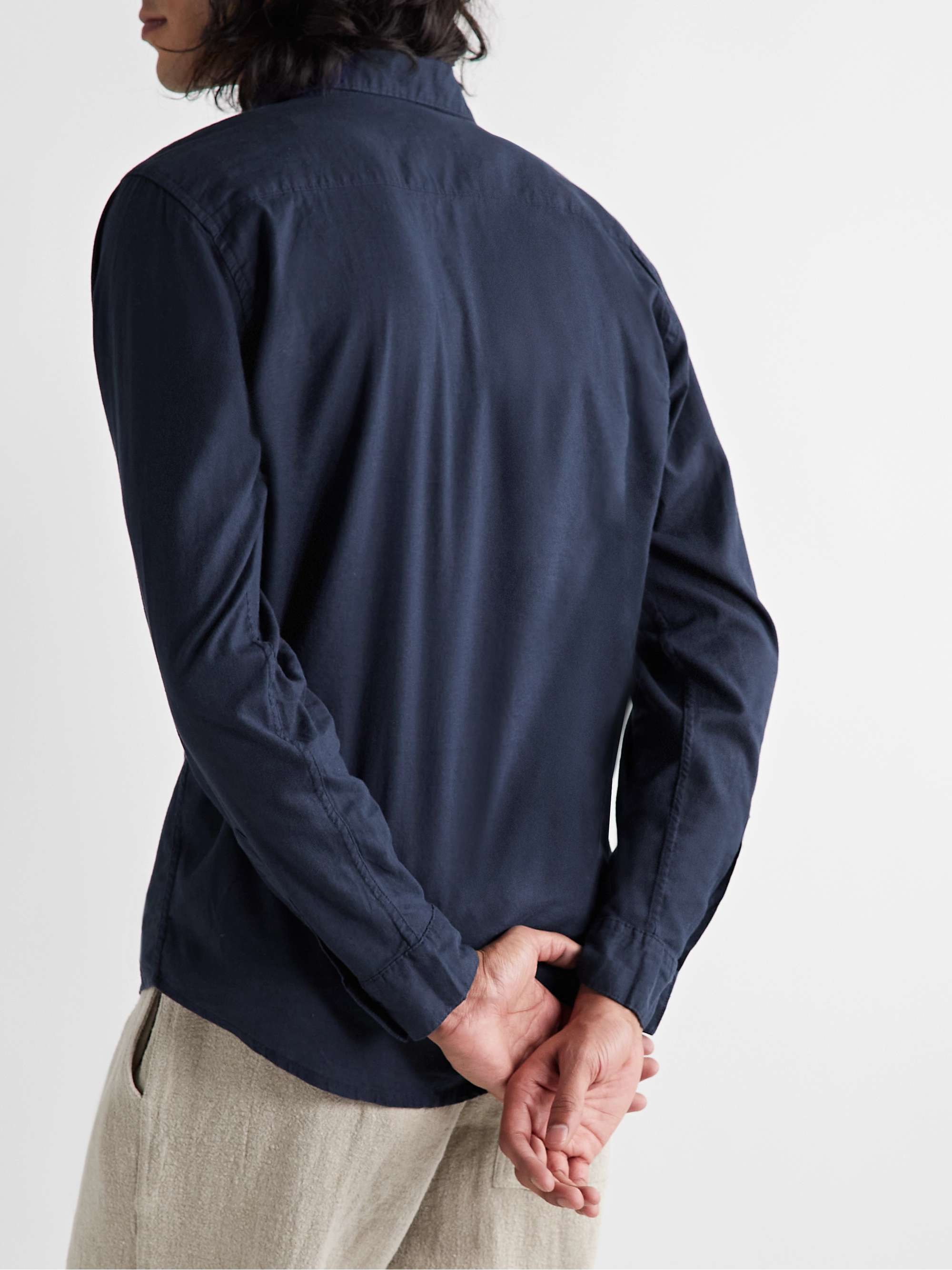 ONIA Stretch Linen-Blend Shirt