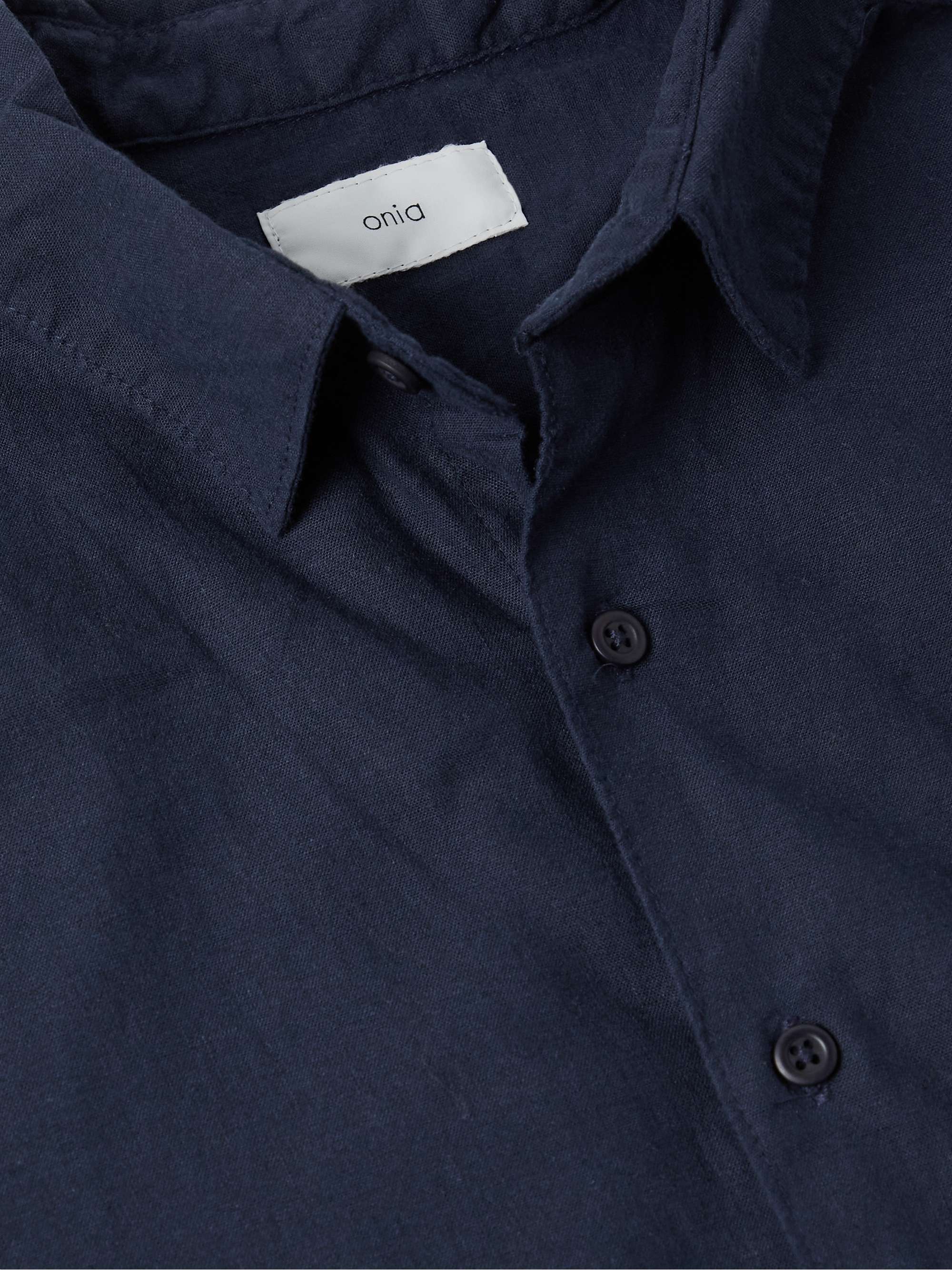 ONIA Stretch Linen-Blend Shirt
