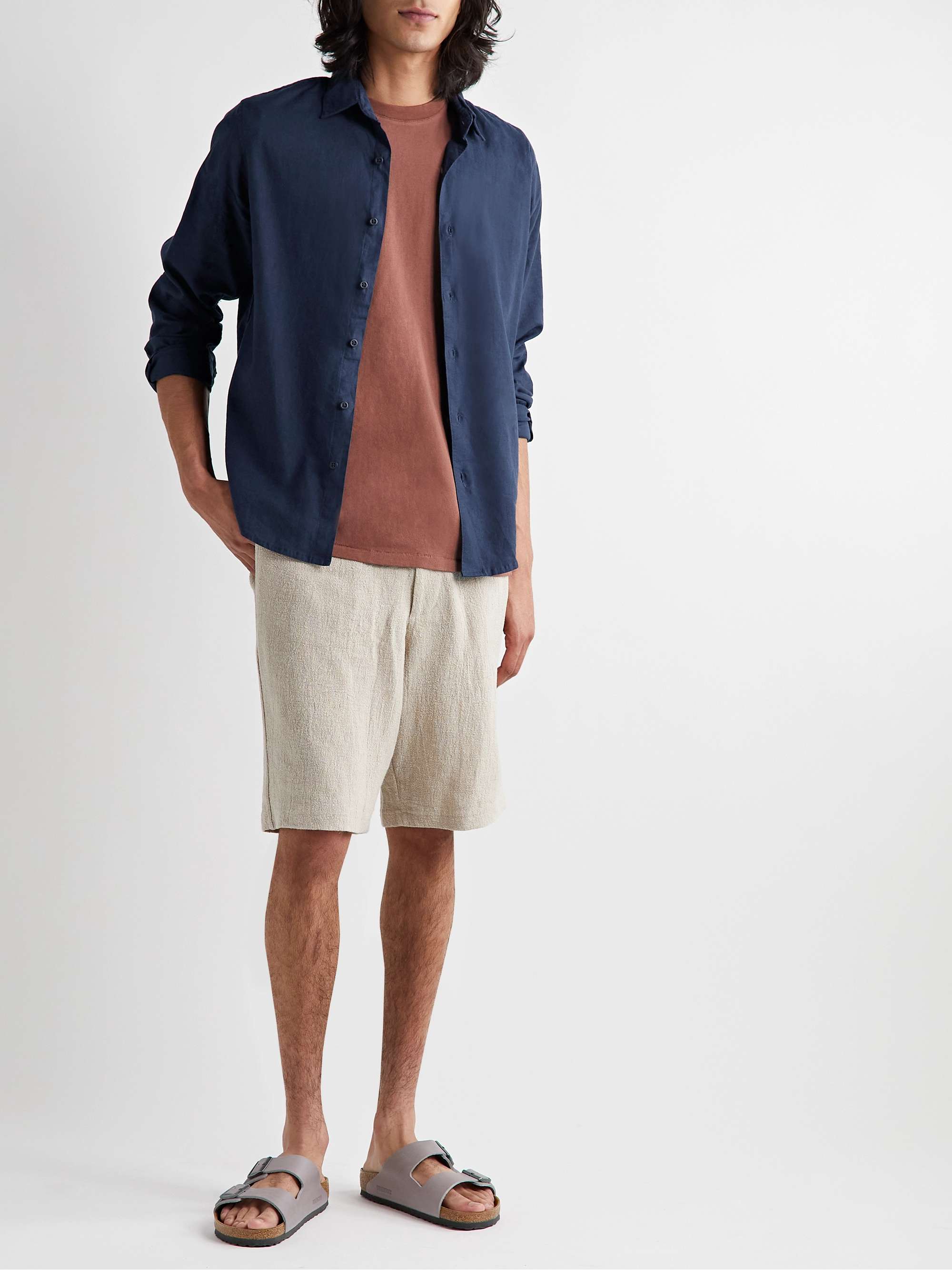 ONIA Stretch Linen-Blend Shirt