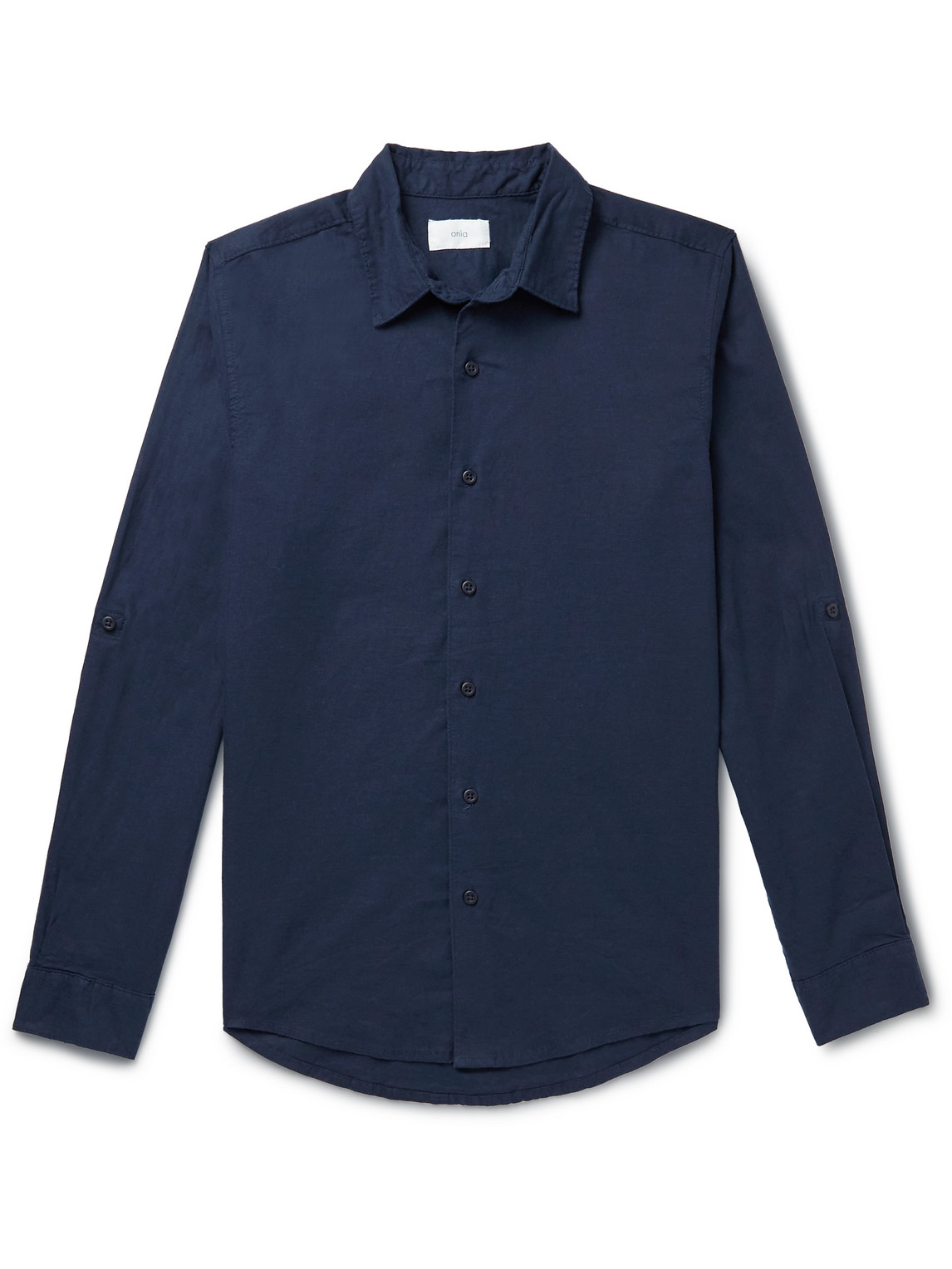 Onia - Stretch Linen-Blend Shirt - Men - Blue - S