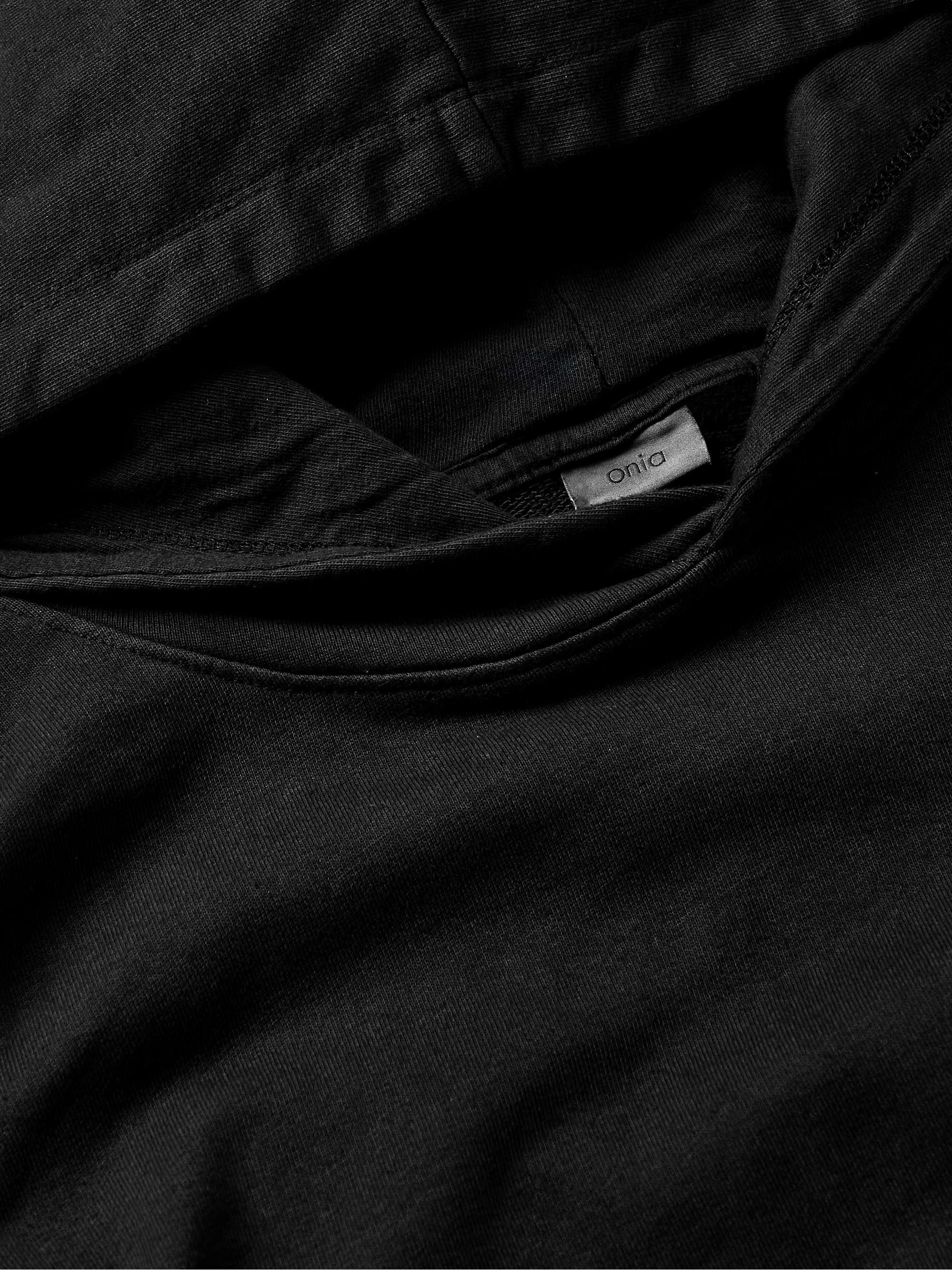 ONIA Garment-Dyed Cotton-Jersey Hoodie