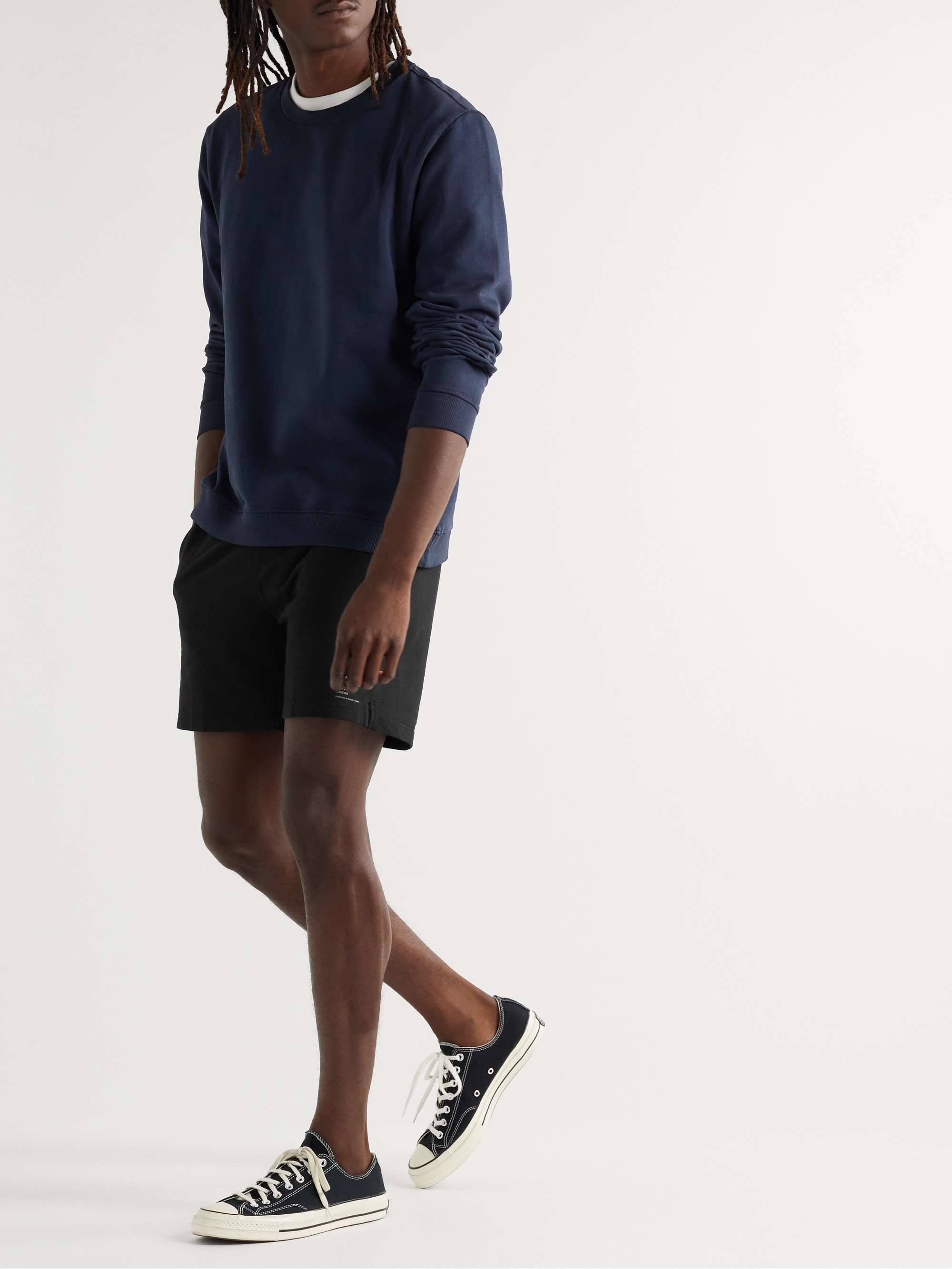 ONIA Slim-Fit Garment-Dyed Cotton-Jersey Shorts