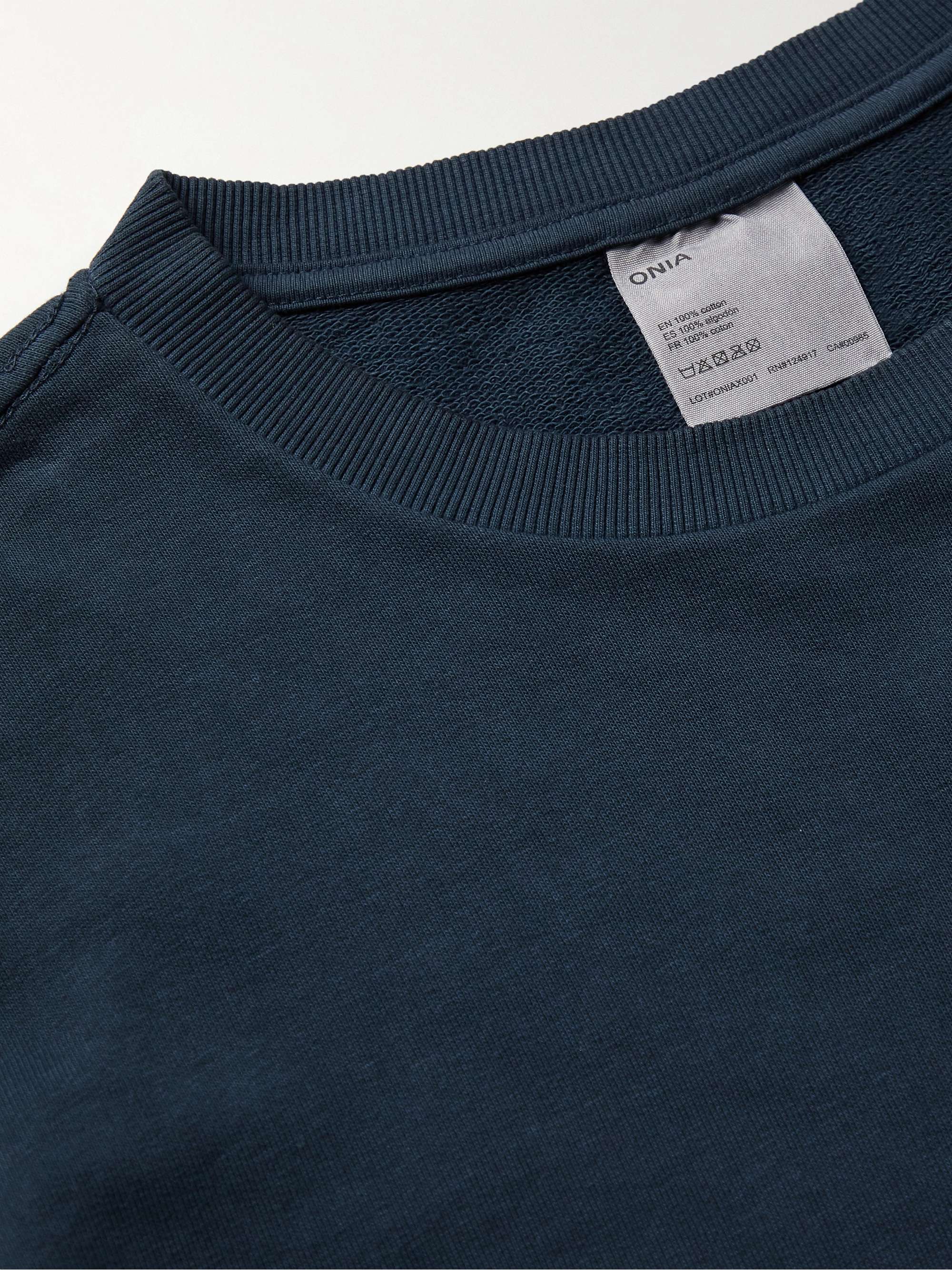 ONIA Garment-Dyed Cotton-Jersey Sweatshirt