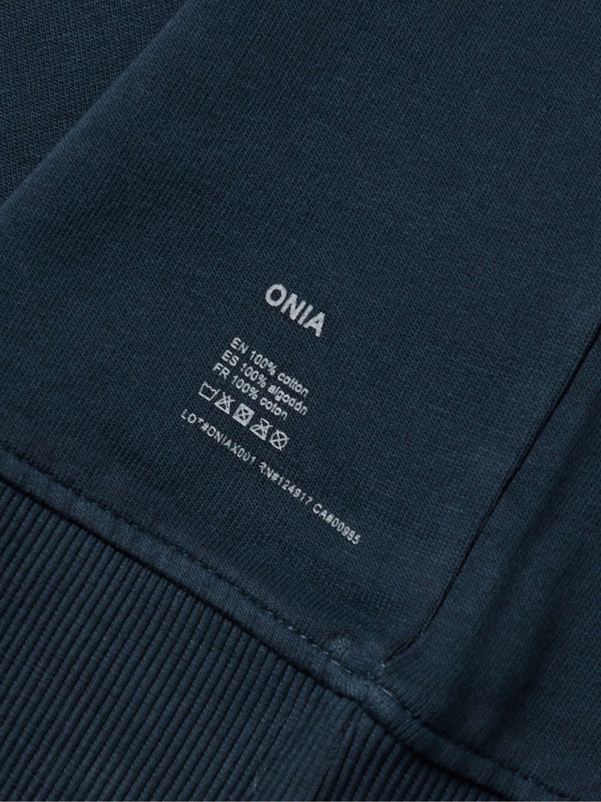 ONIA Garment-Dyed Cotton-Jersey Sweatshirt