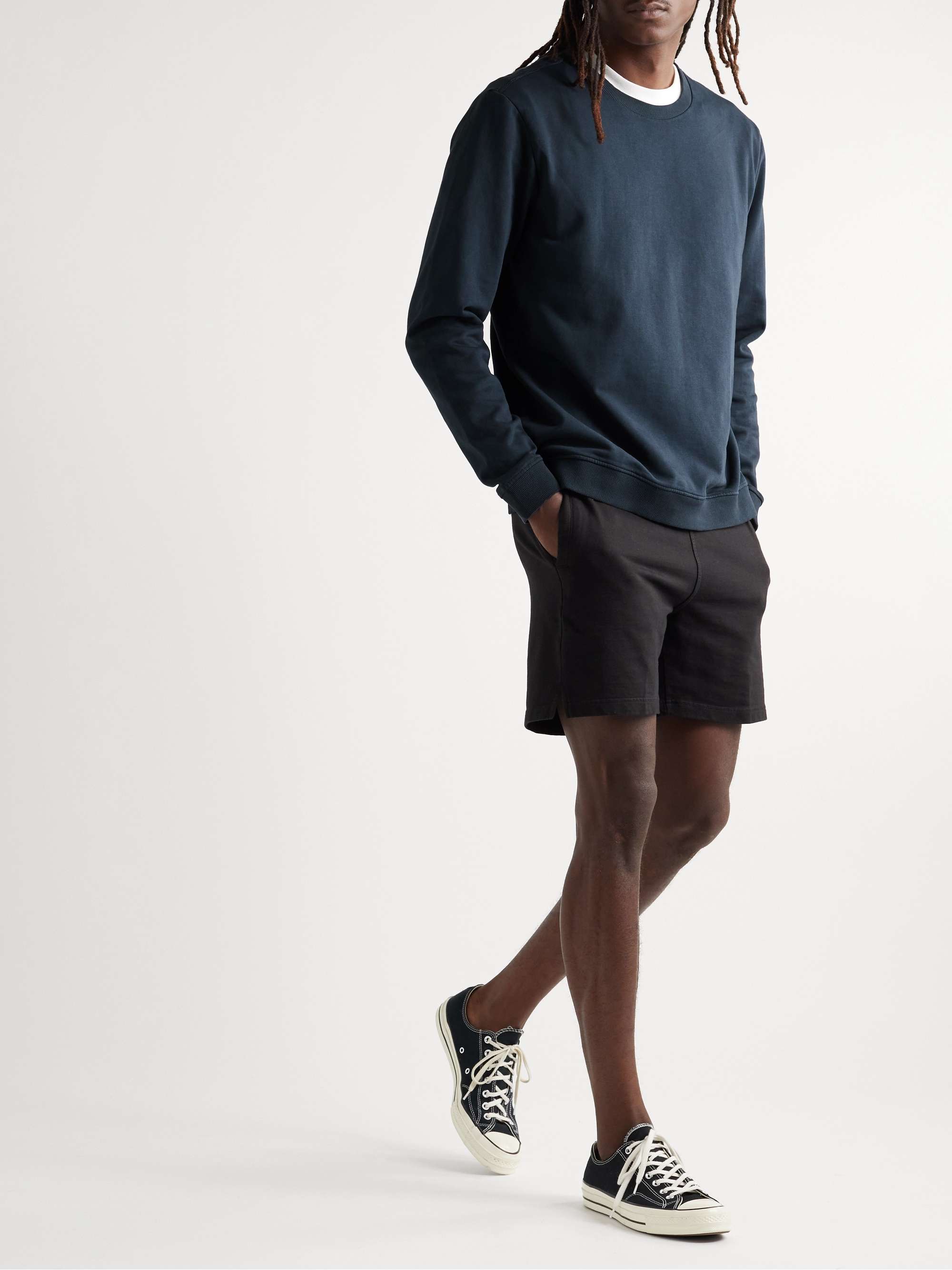 ONIA Garment-Dyed Cotton-Jersey Sweatshirt