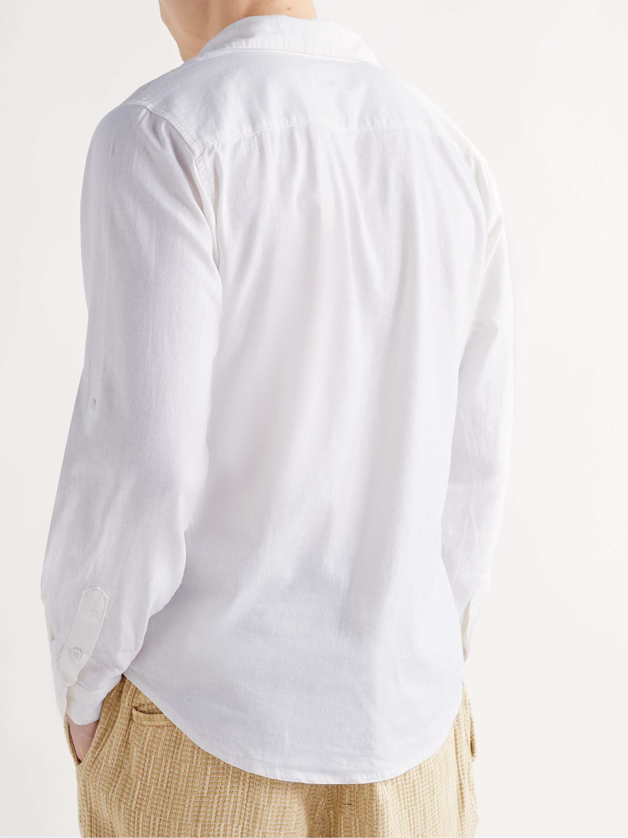 ONIA Stretch Linen-Blend Shirt