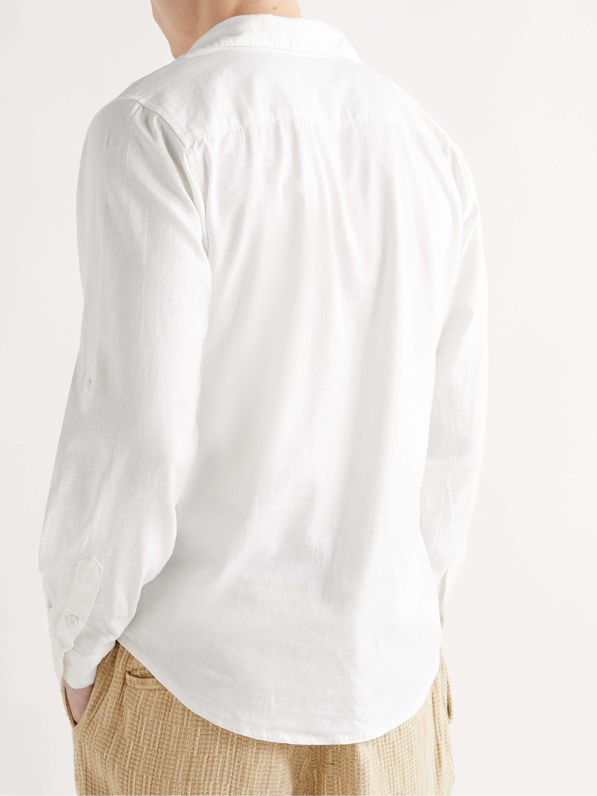 ONIA Stretch Linen-Blend Shirt