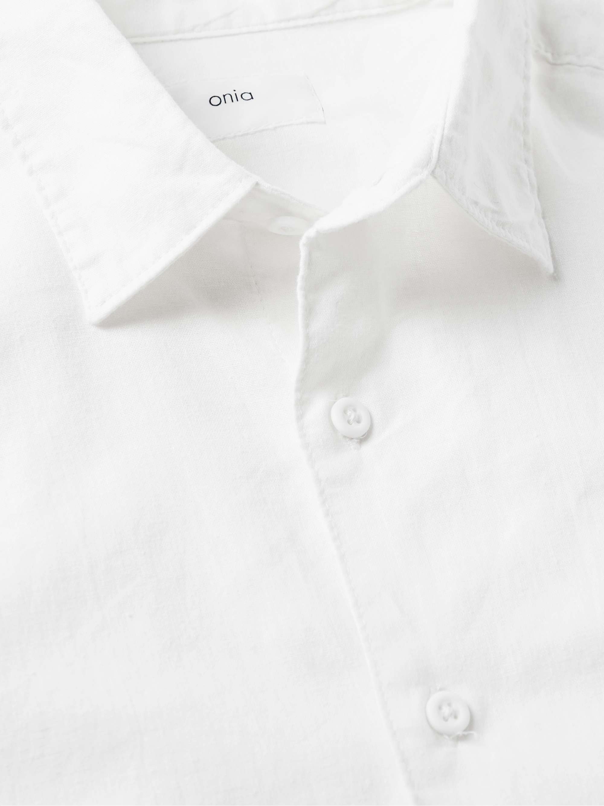 ONIA Stretch Linen-Blend Shirt