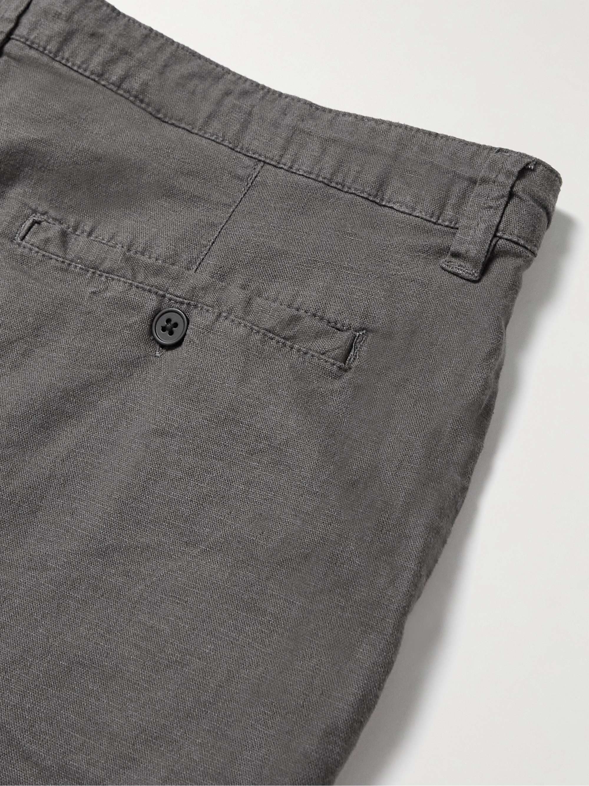 ONIA Traveler Straight-Leg Linen-Blend Bermuda Shorts