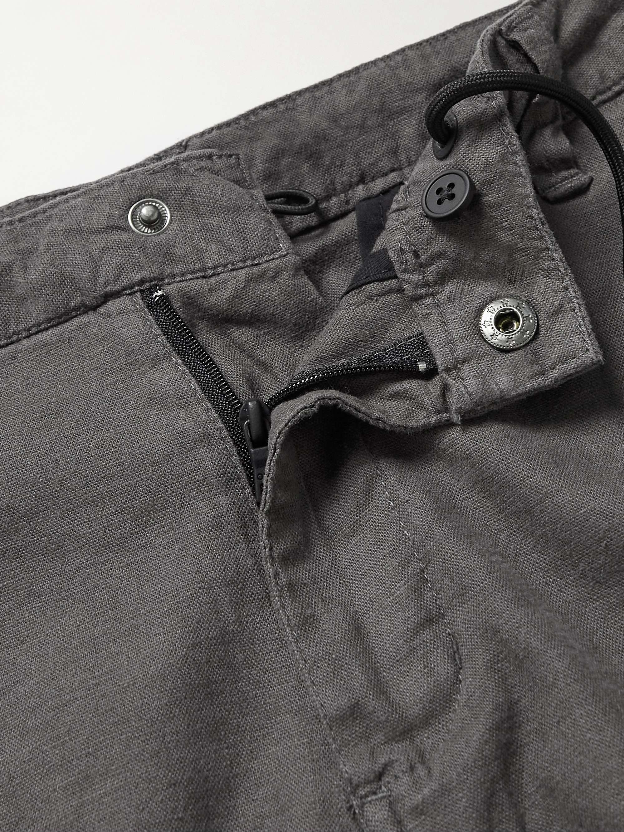 ONIA Traveler Straight-Leg Linen-Blend Bermuda Shorts