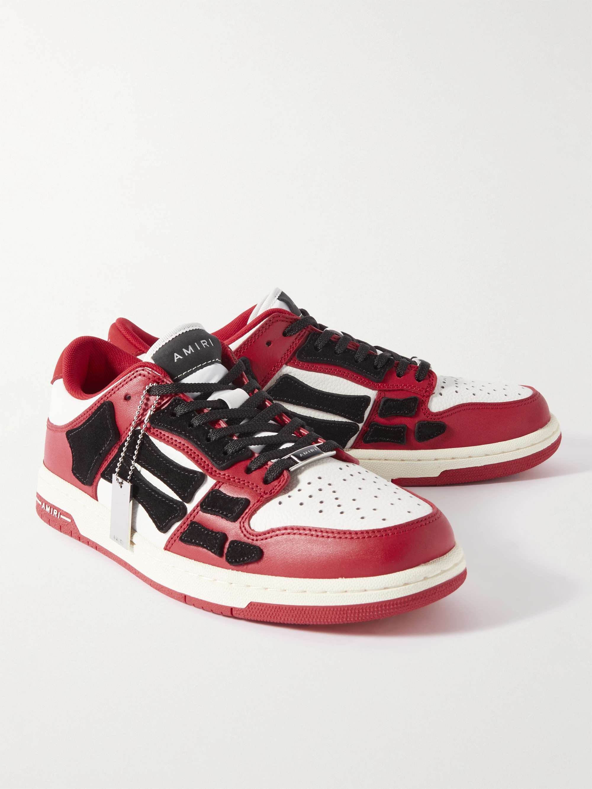 AMIRI Skel-Top Colour-Block Leather Sneakers