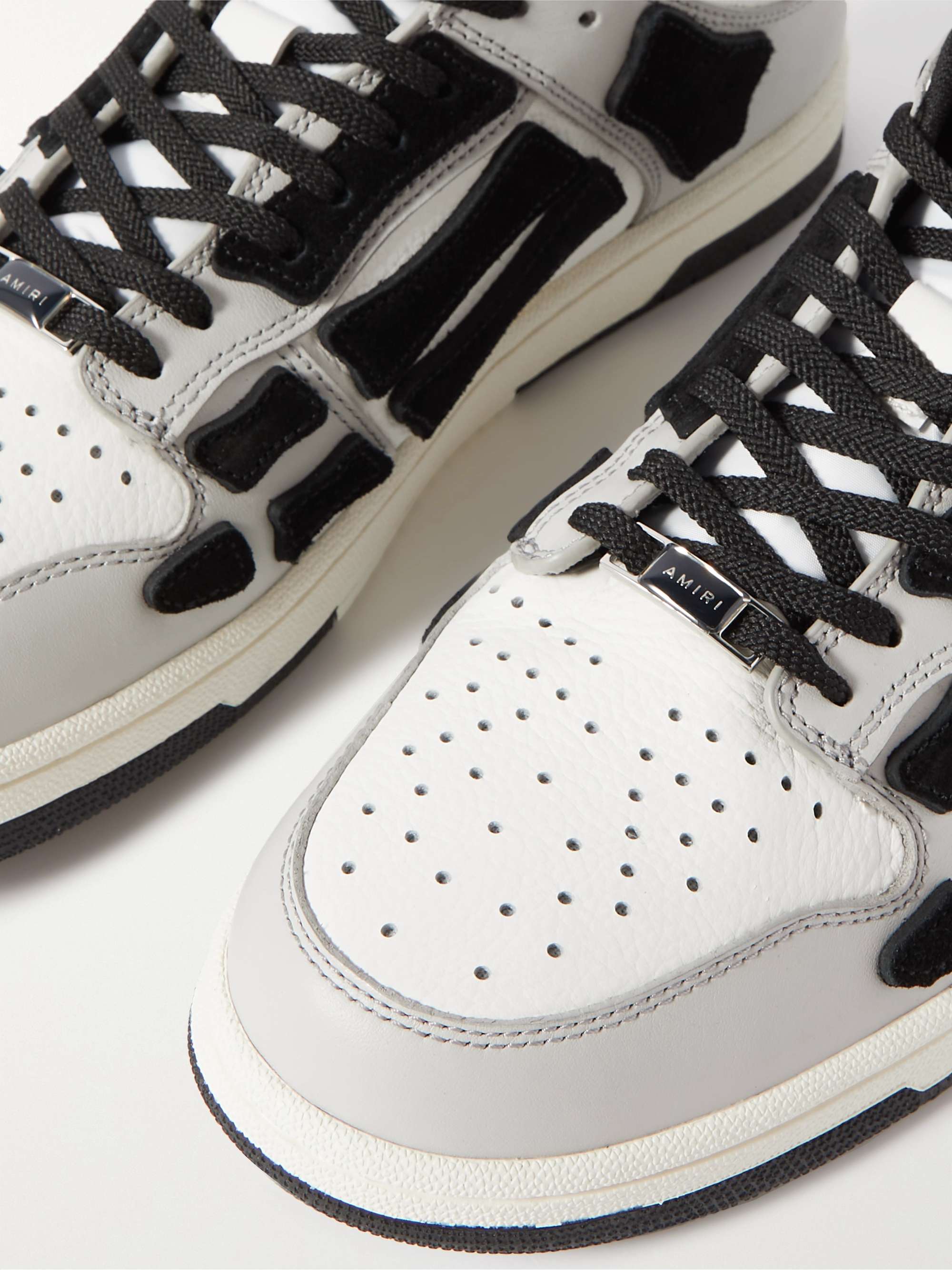AMIRI Skel-Top Colour-Block Leather Sneakers