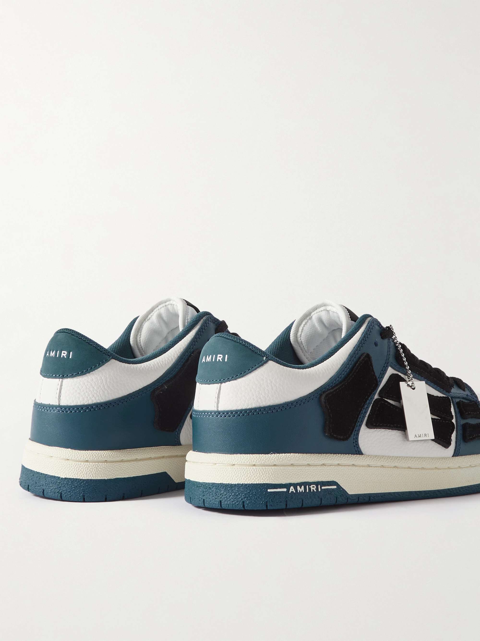 AMIRI Skel-Top Colour-Block Leather Sneakers