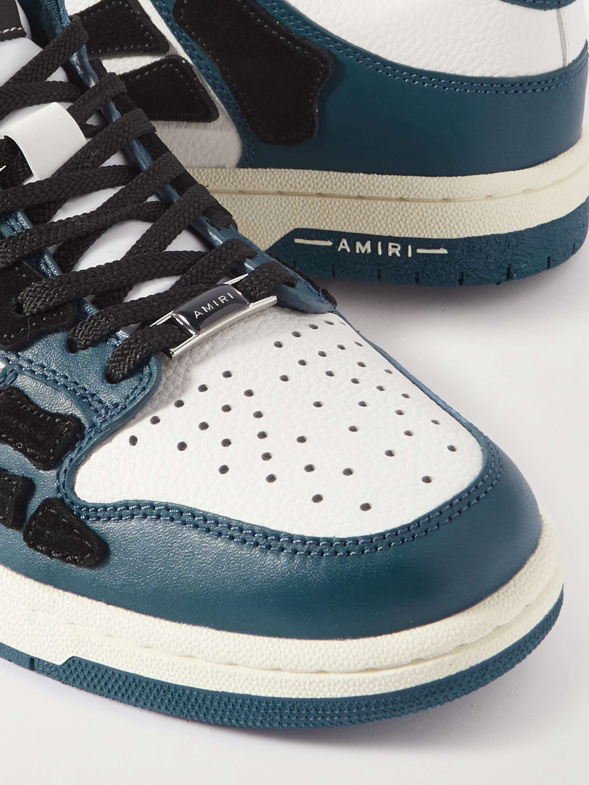 AMIRI Skel-Top Colour-Block Leather Sneakers