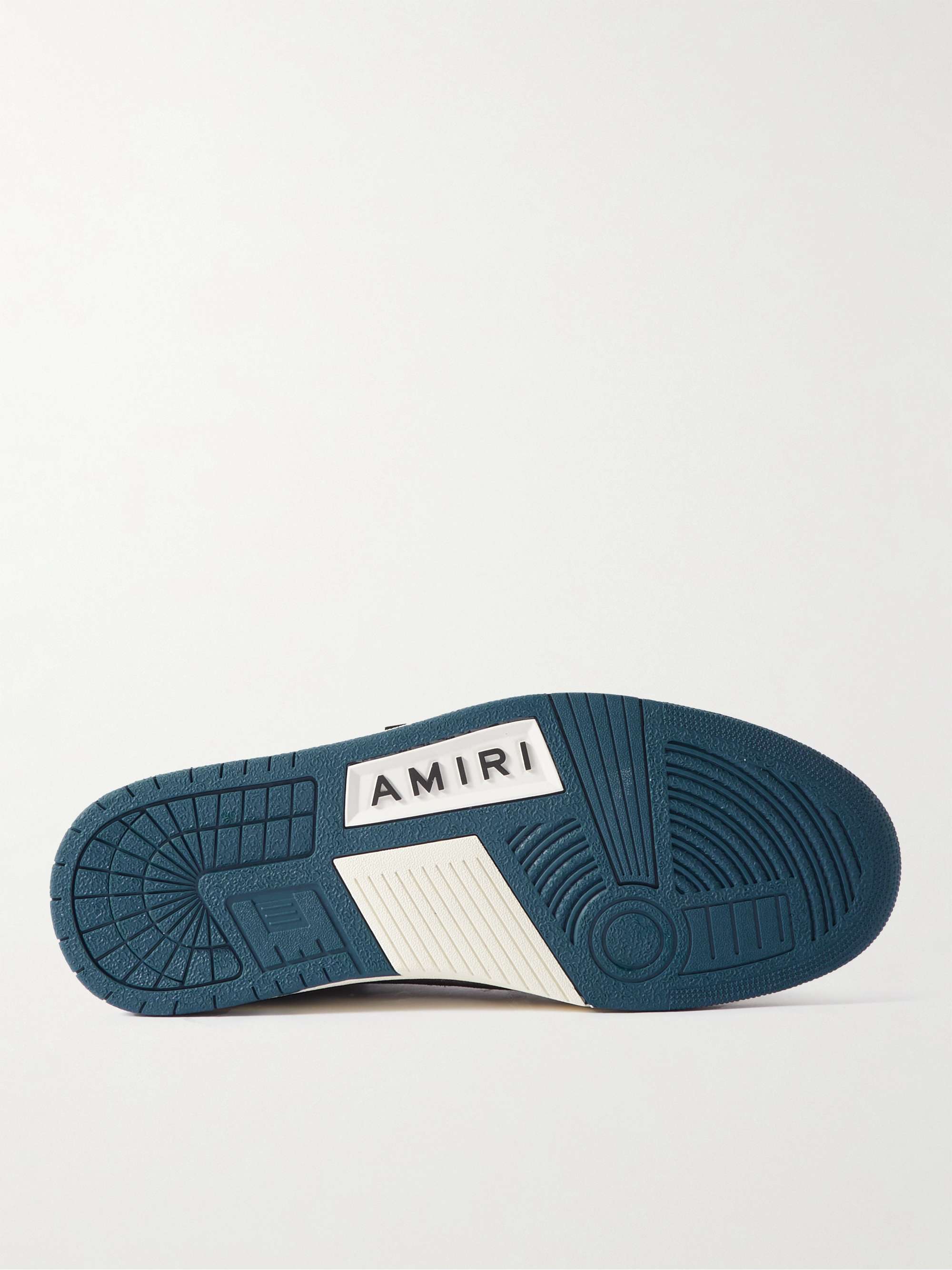 AMIRI Skel-Top Colour-Block Leather Sneakers