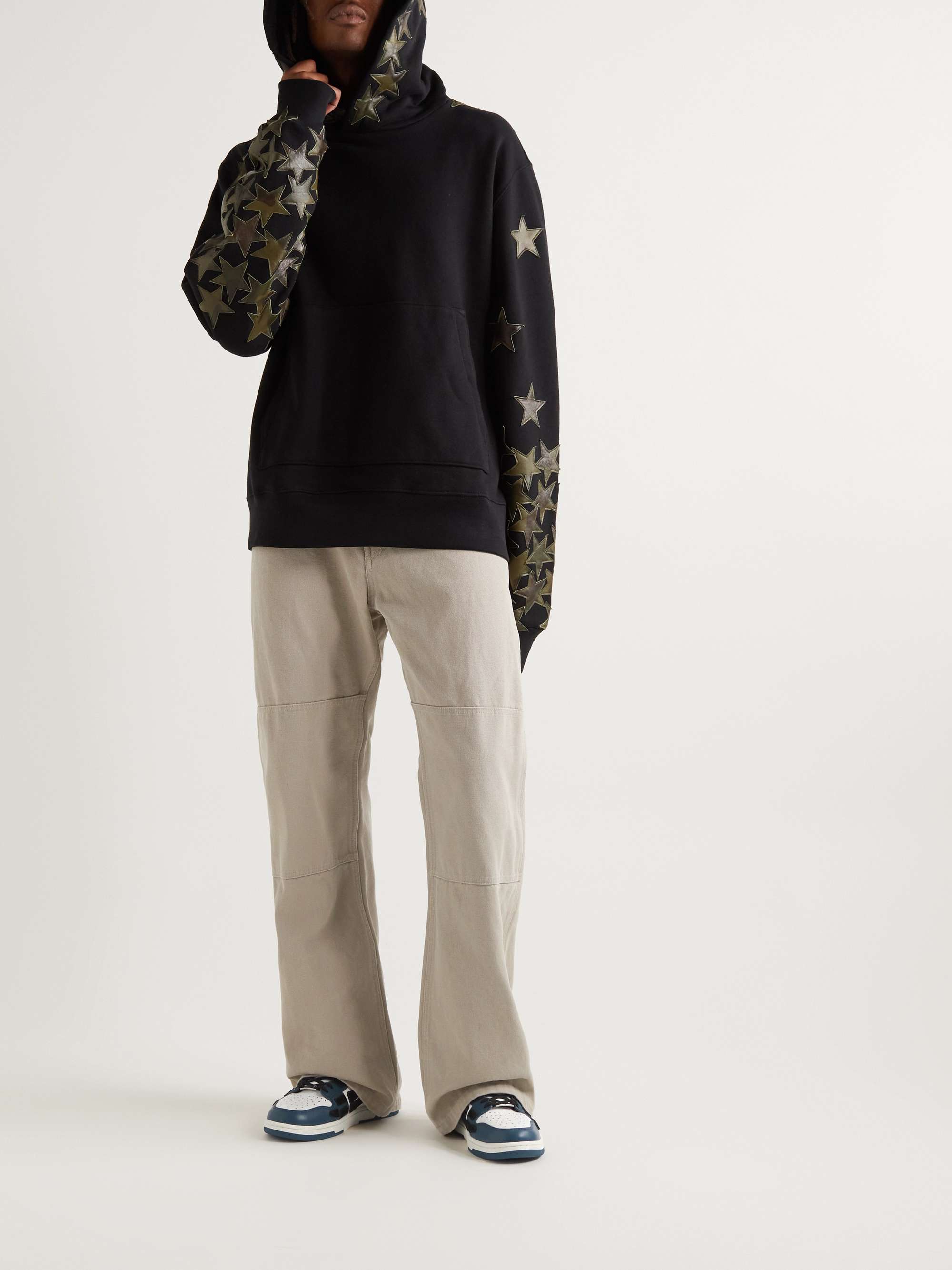 AMIRI Skel-Top Colour-Block Leather Sneakers