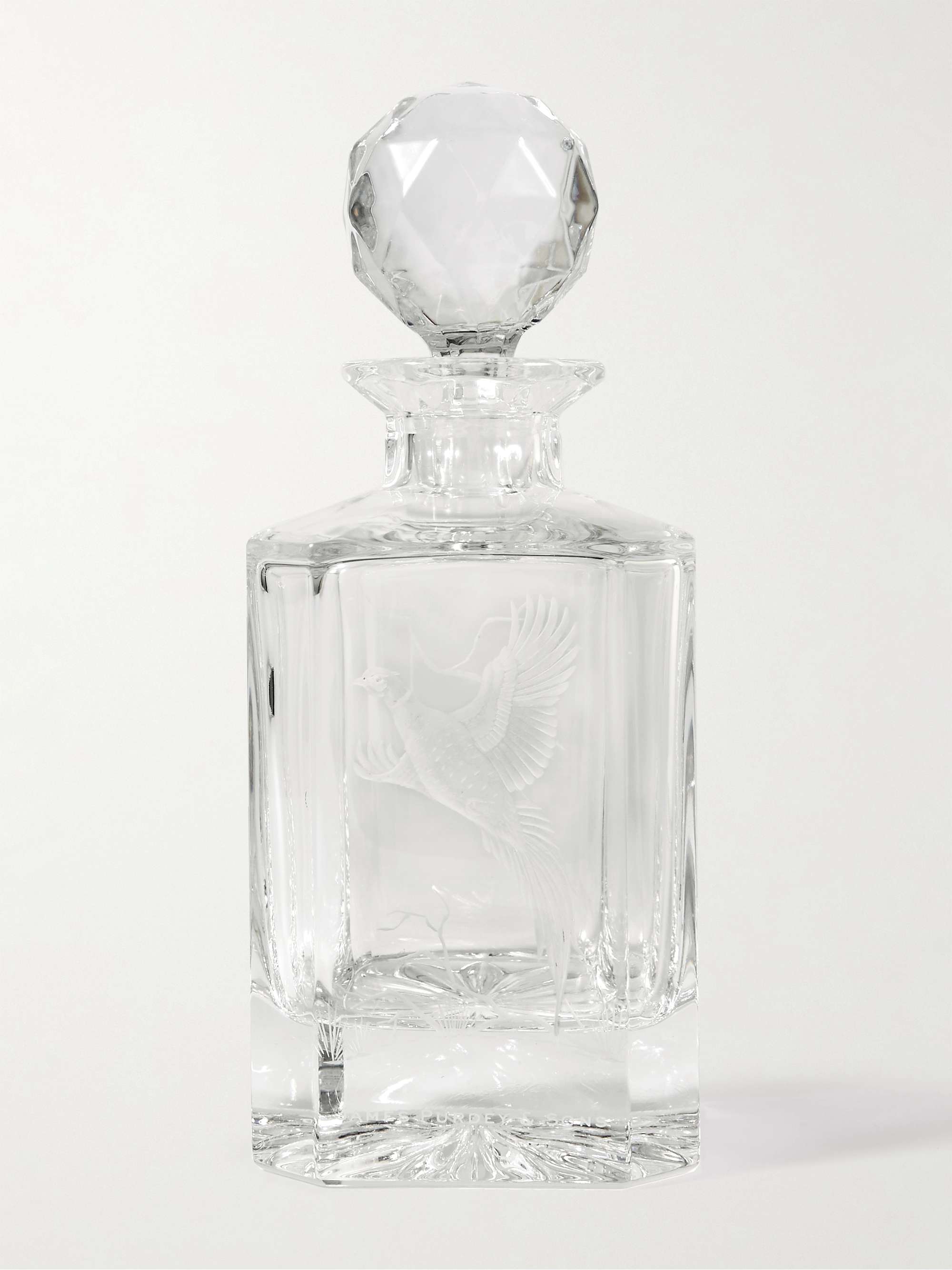 PURDEY Engraved Crystal Decanter
