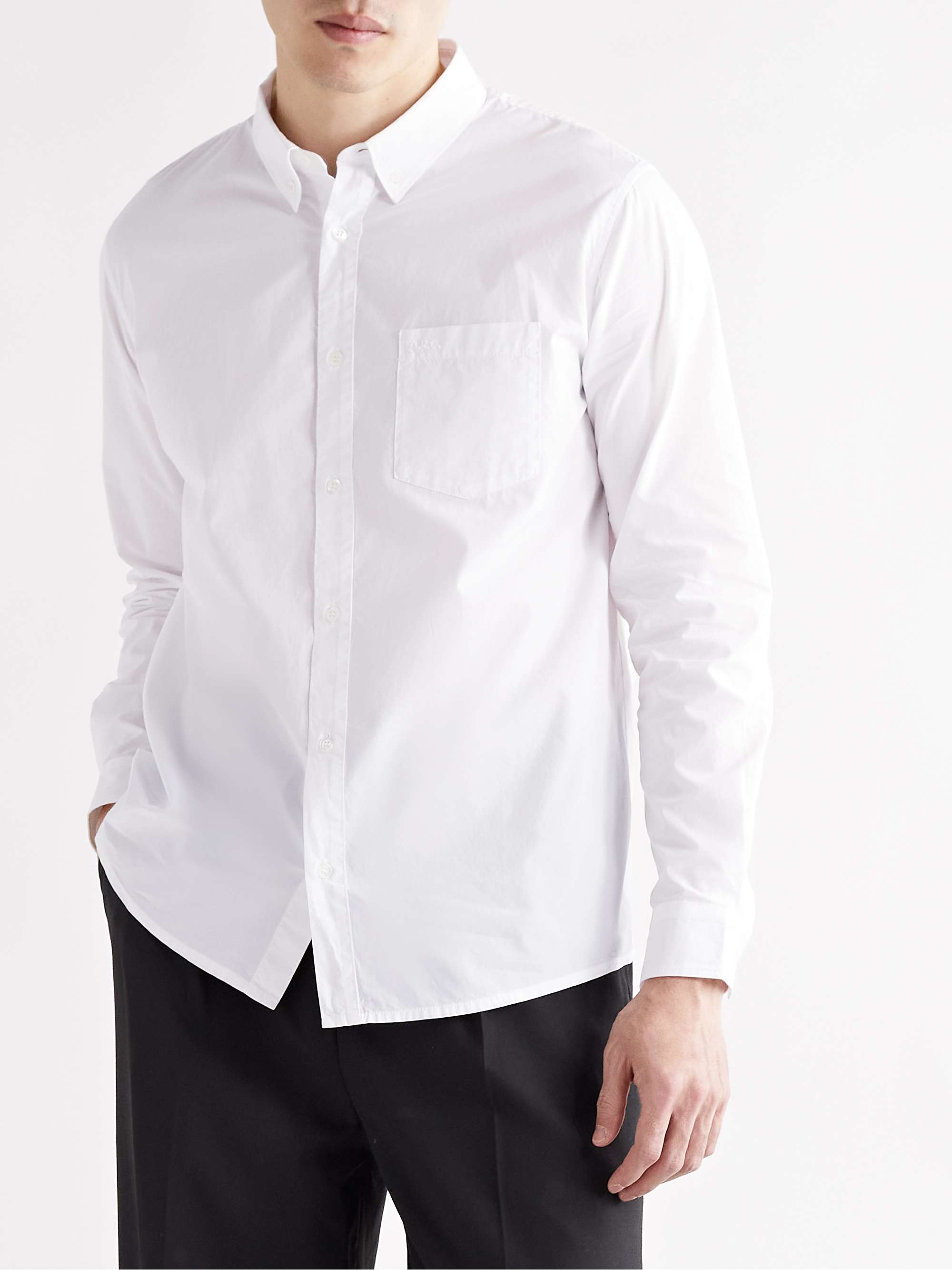 A.P.C. Edouard Button-Down Collar Cotton Shirt
